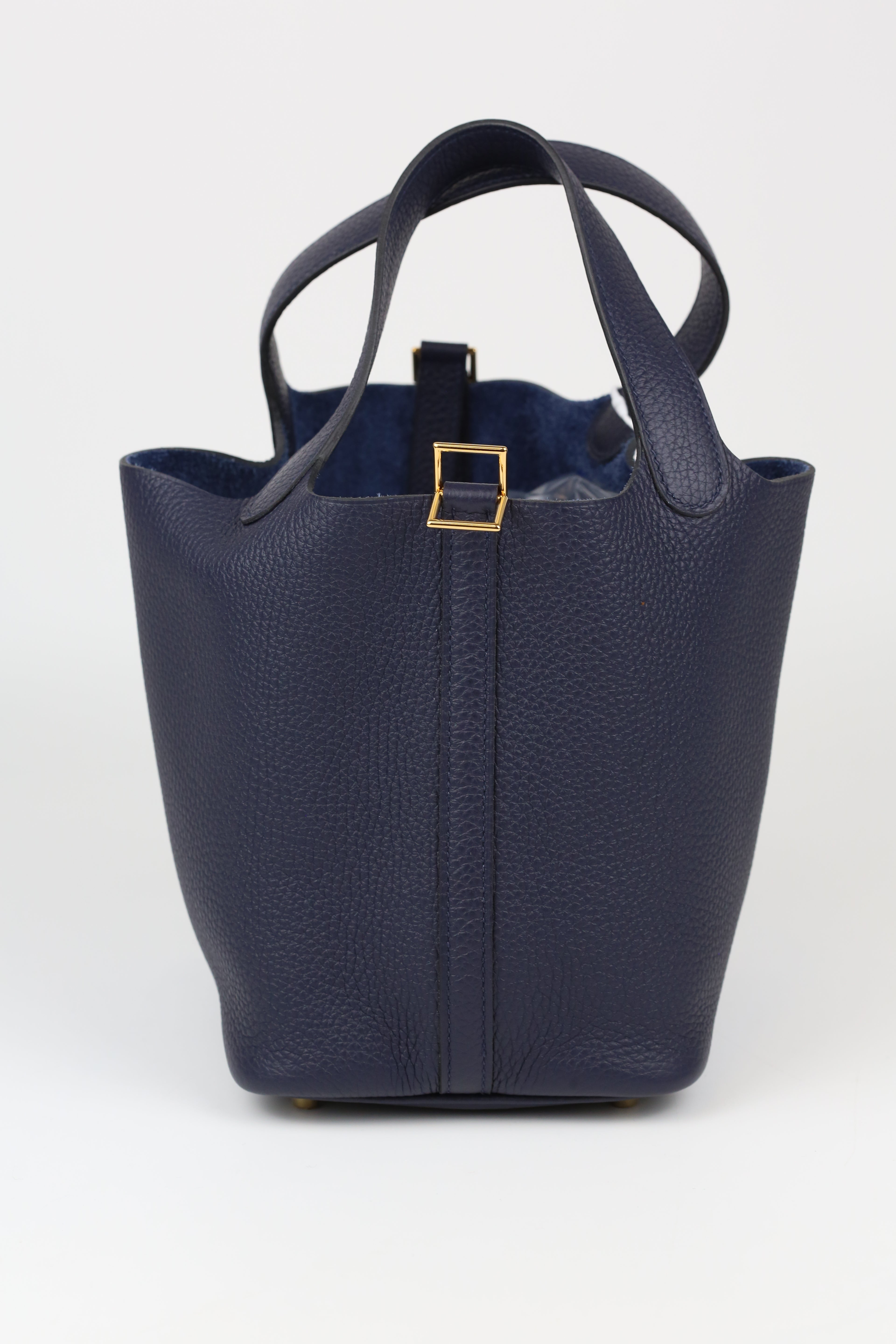 HERMÈS Picotin 18 Blue Nuit Gold