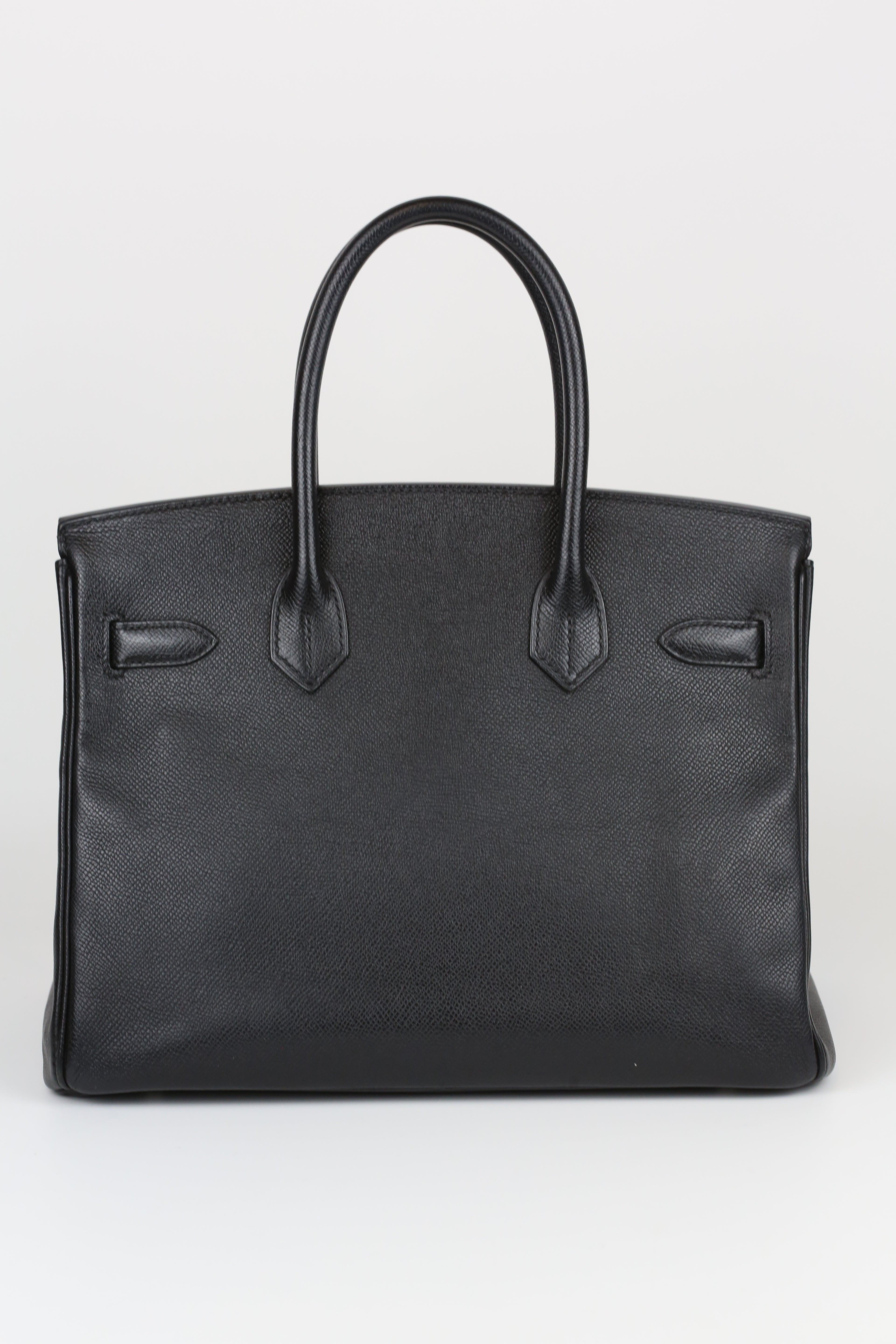 HERMÈS BIRKIN30 NOIR SILVER
