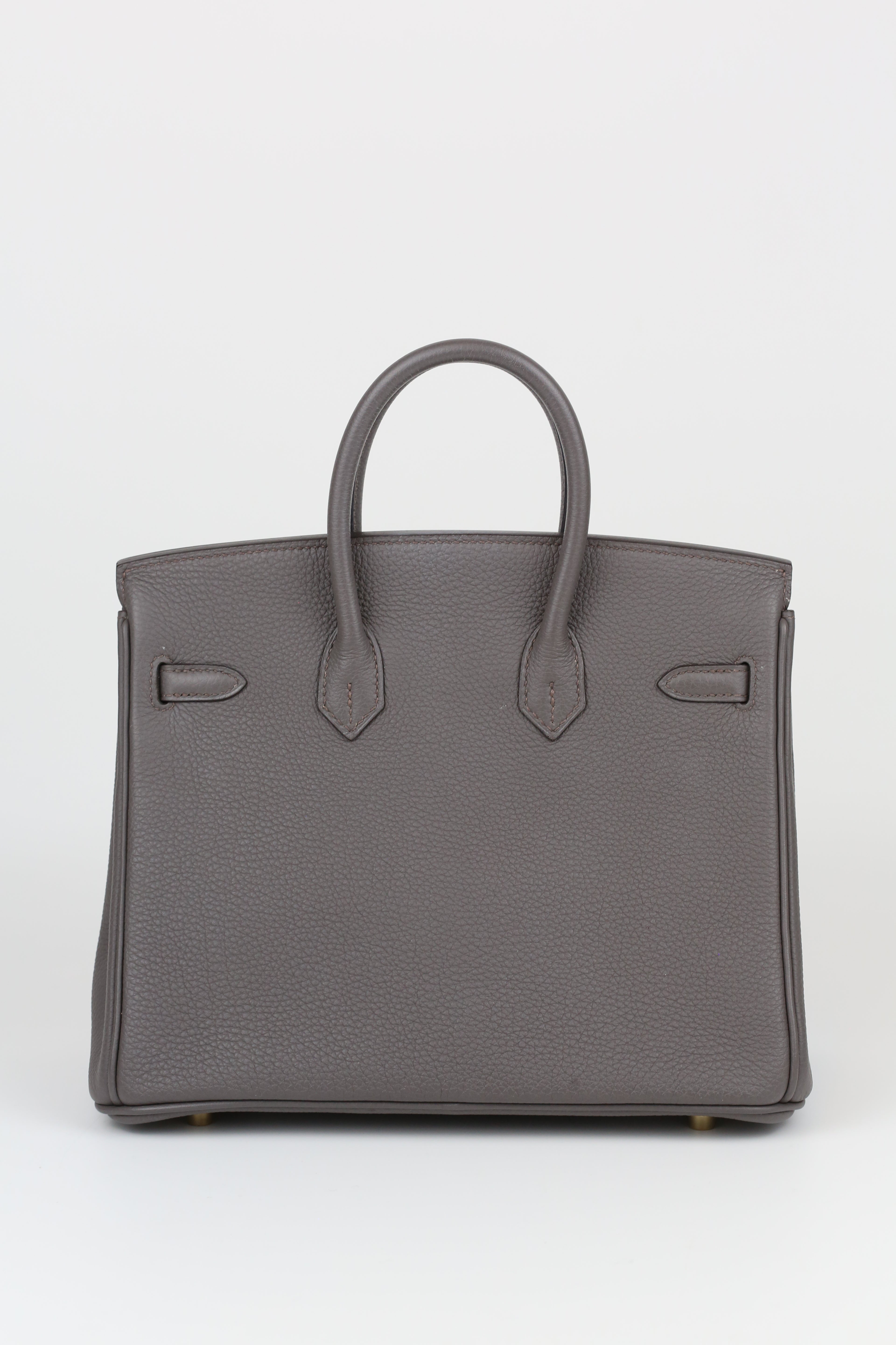 HERMÈS Birkin 25 Etain Gold