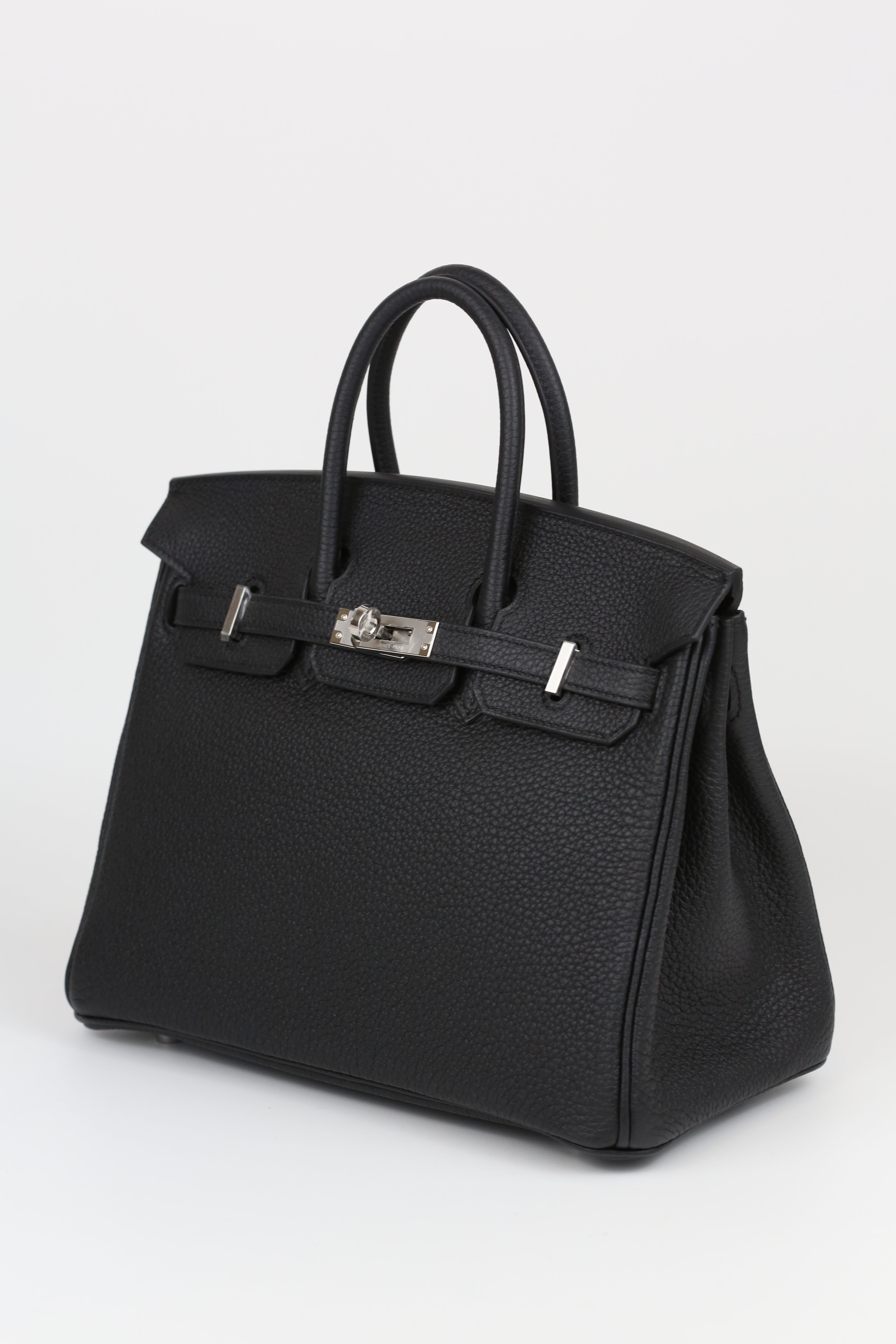 HERMÈS BIRKIN25 NOIR SILVER