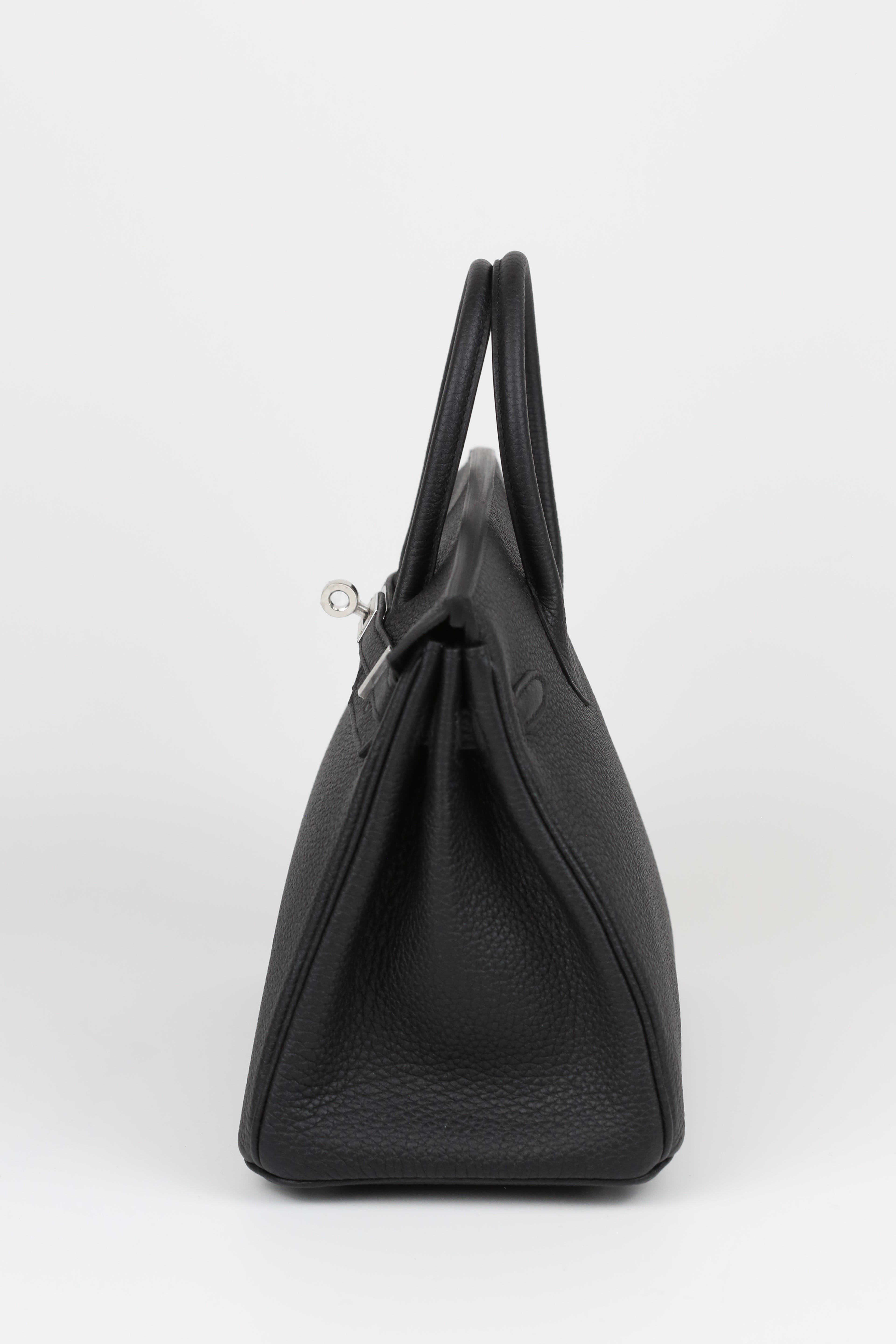 HERMÈS BIRKIN25 NOIR SILVER