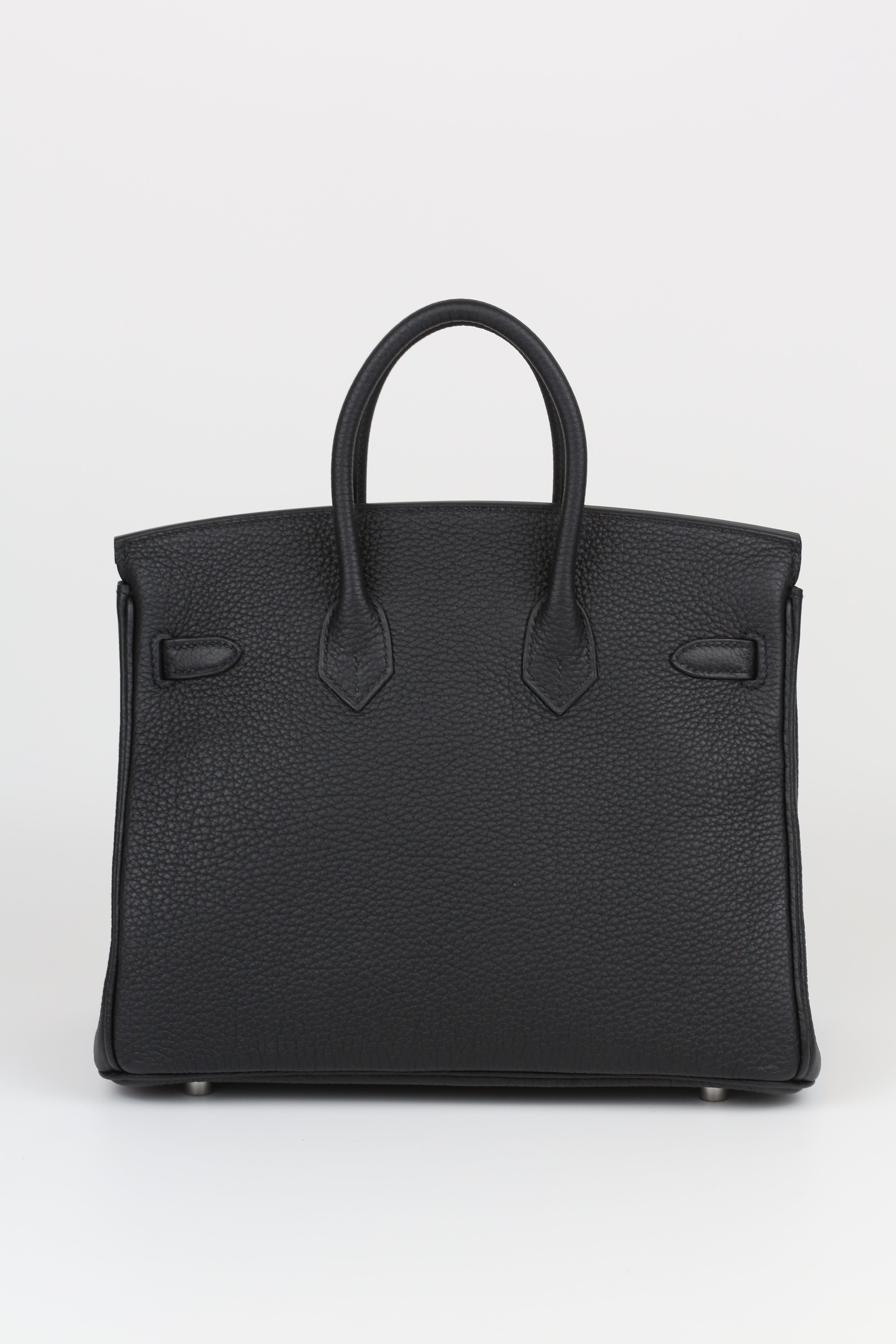 HERMÈS BIRKIN25 NOIR SILVER