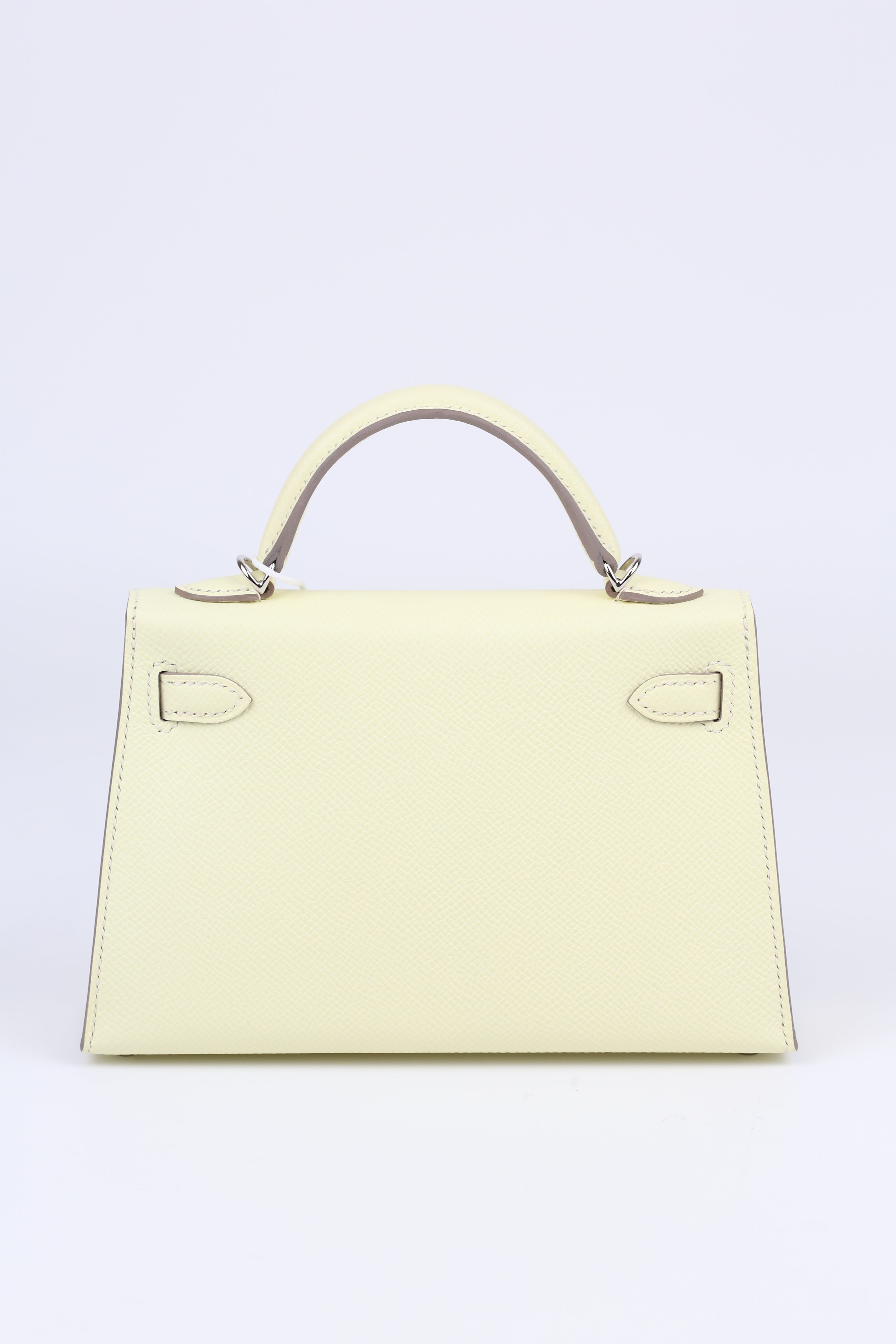 HERMÈS Mini Kelly Jaune Milton i8