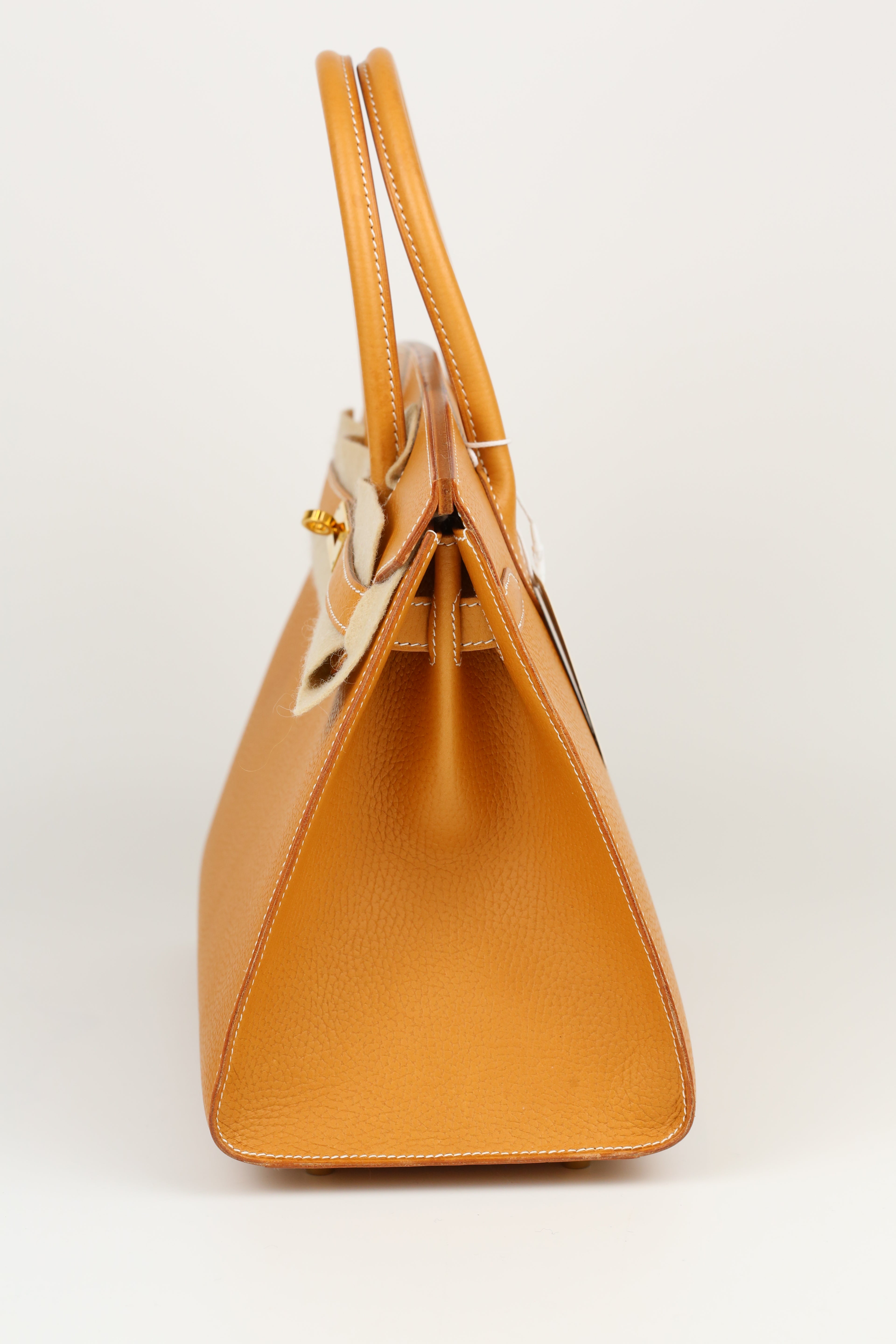 HERMÈS Birkin 30 Naturel Sable Gold
