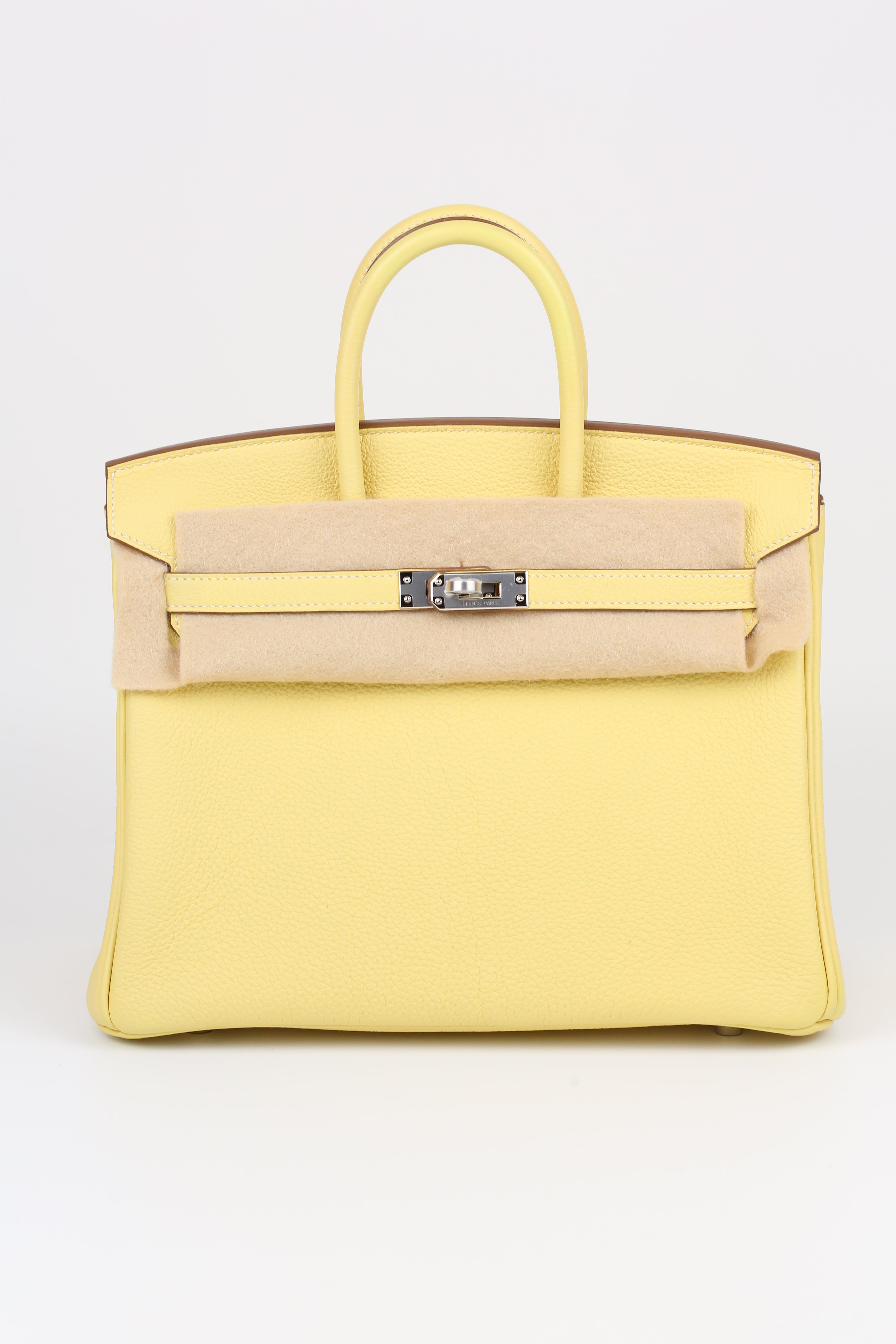 HERMÈS BIRKIN25 JAUNE POUSSIN