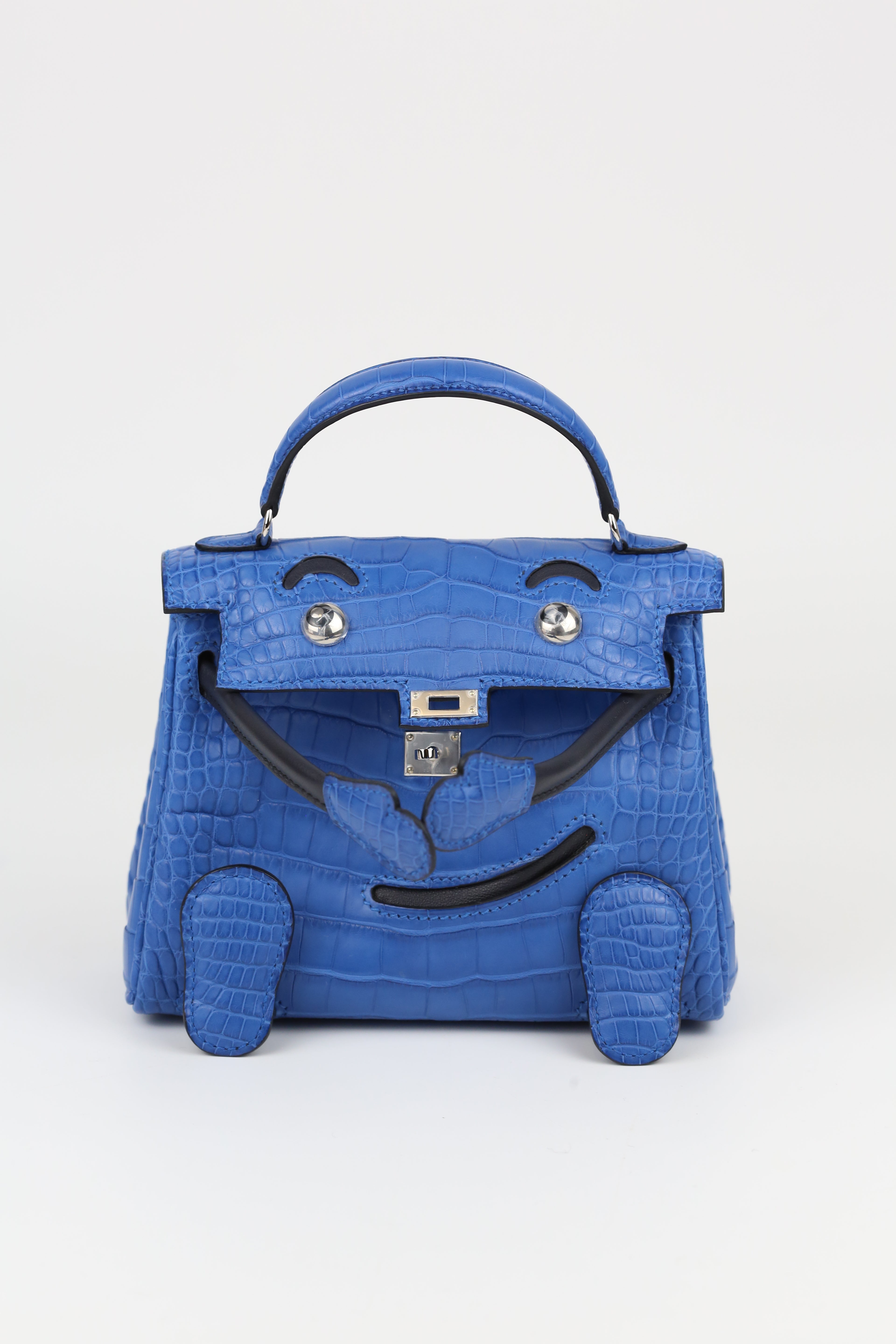 HERMÈS Kelly Doll Blue Electric