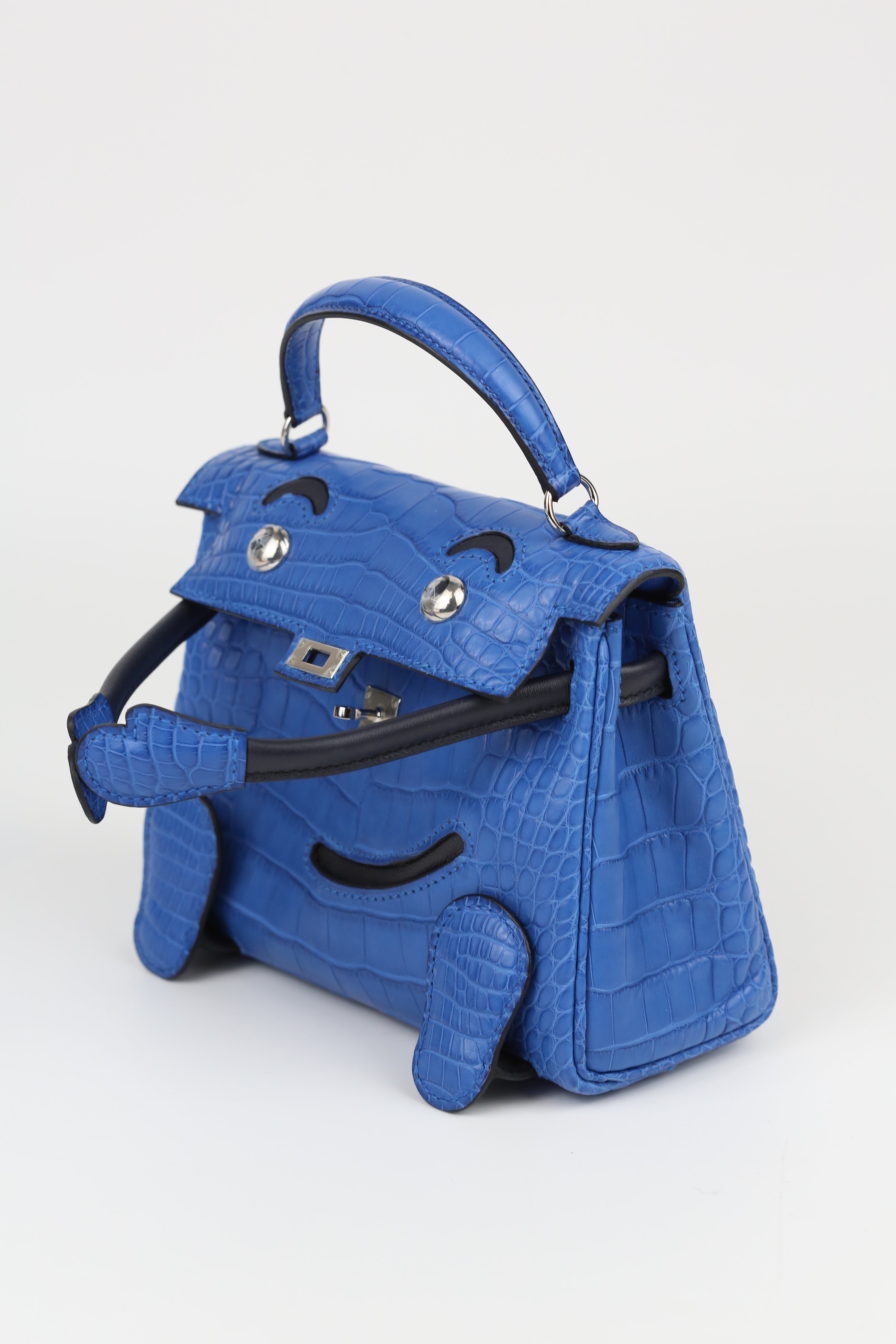 HERMÈS Kelly Doll Blue Electric