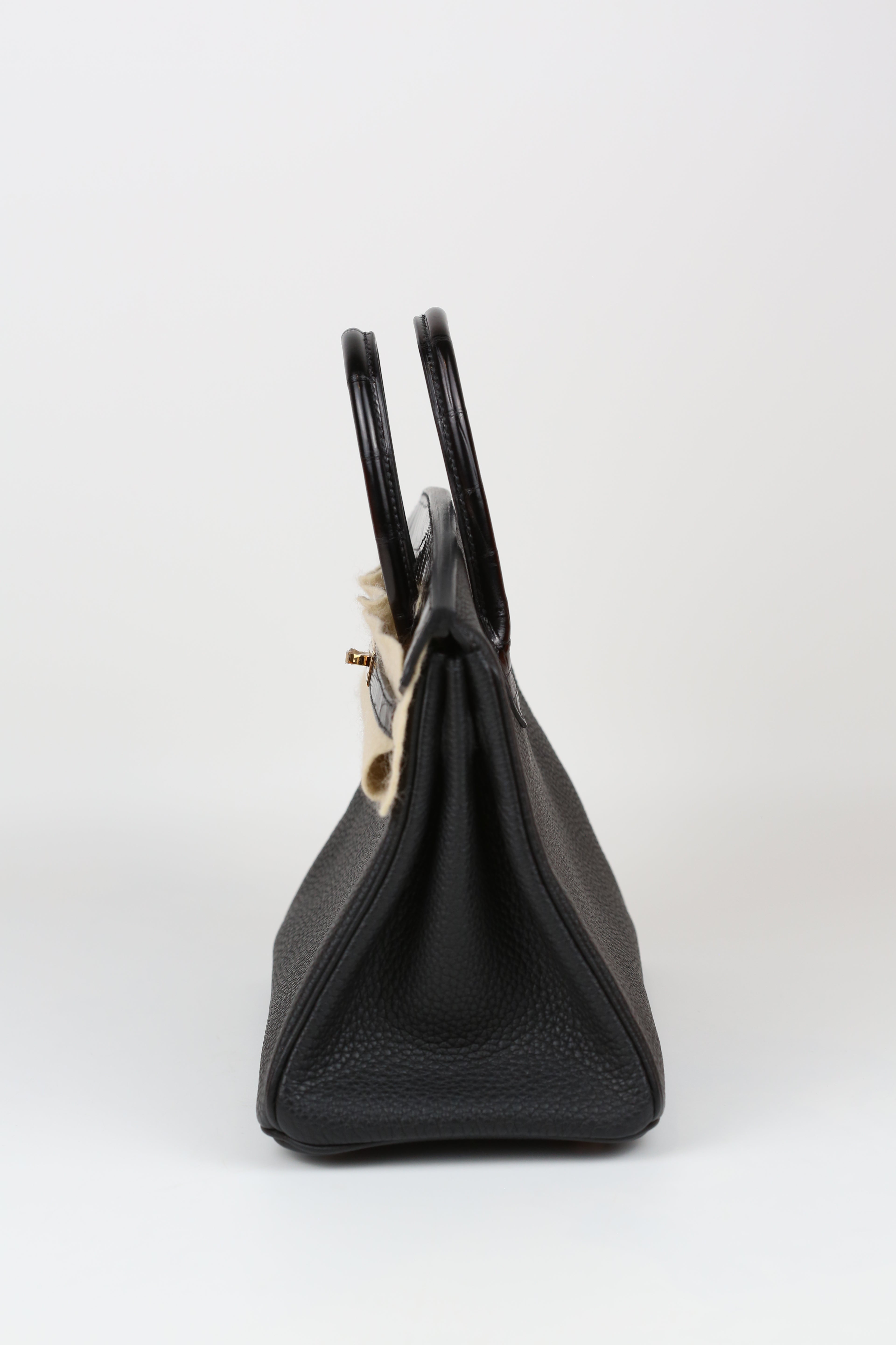 HERMÈS BIRKIN25 TOUCH BLACK GOLD