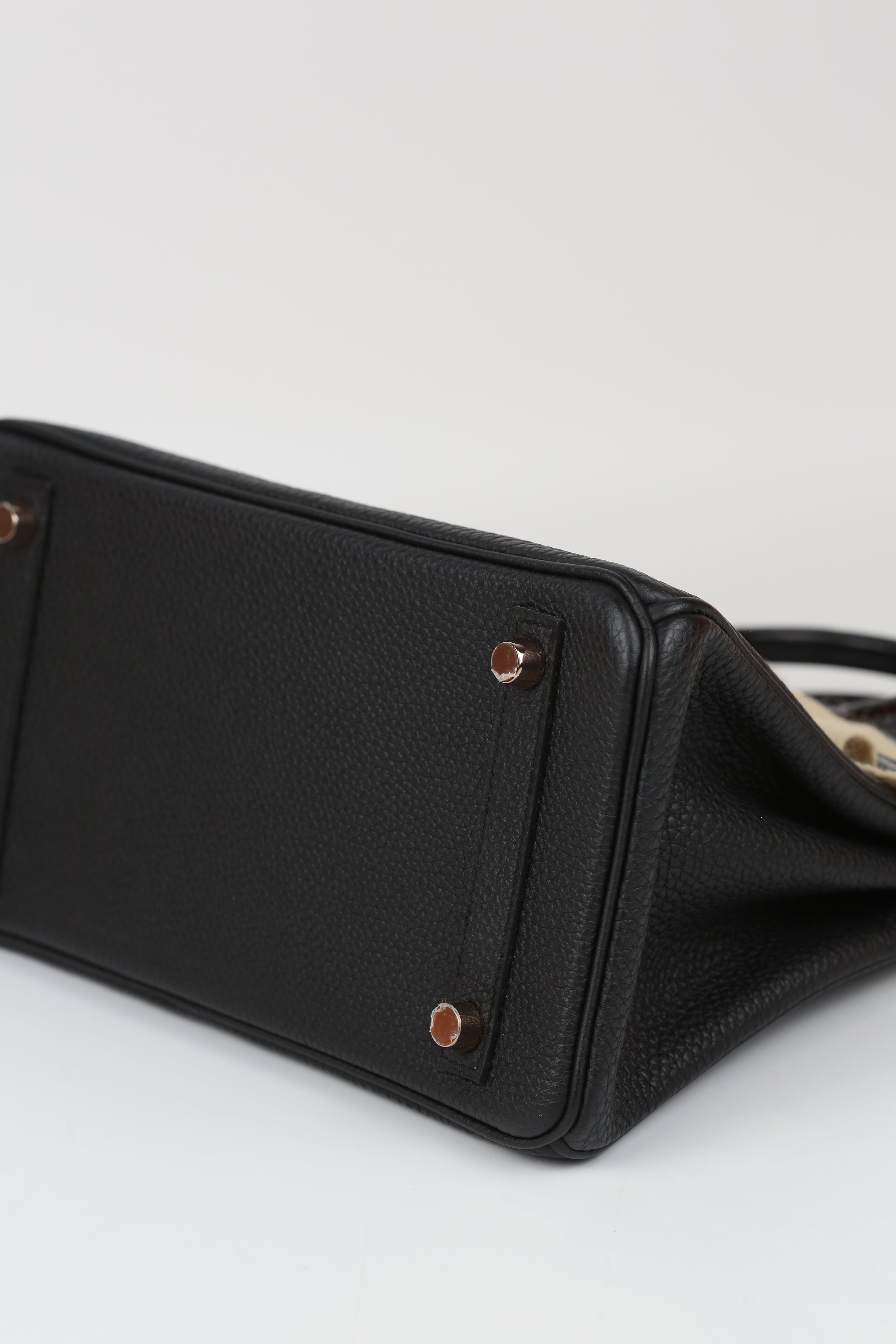 HERMÈS BIRKIN25 TOUCH BLACK GOLD