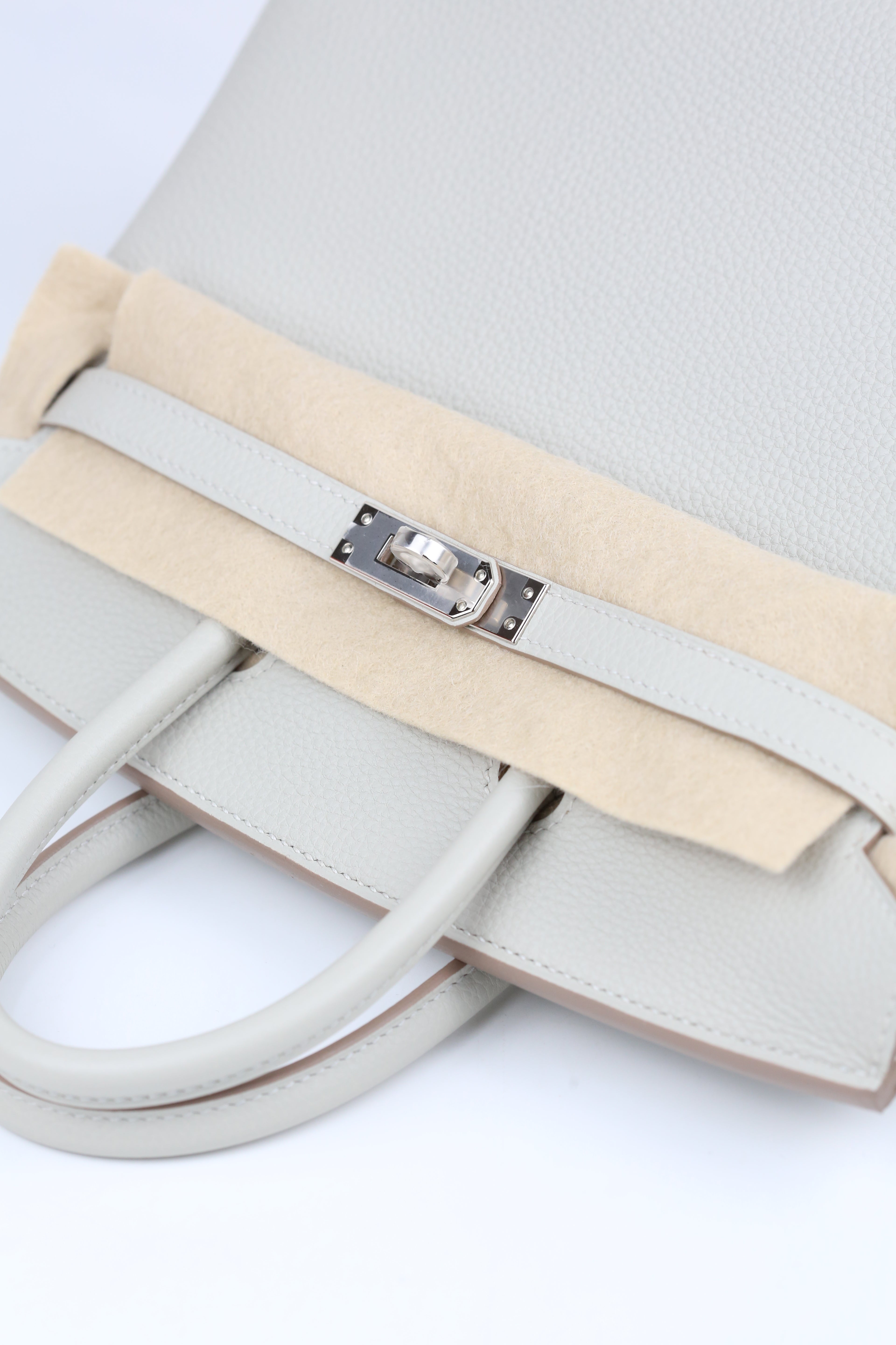 HERMÈS BIRKIN25 M4 TOGO SILVER HARDWARE Z STAMP