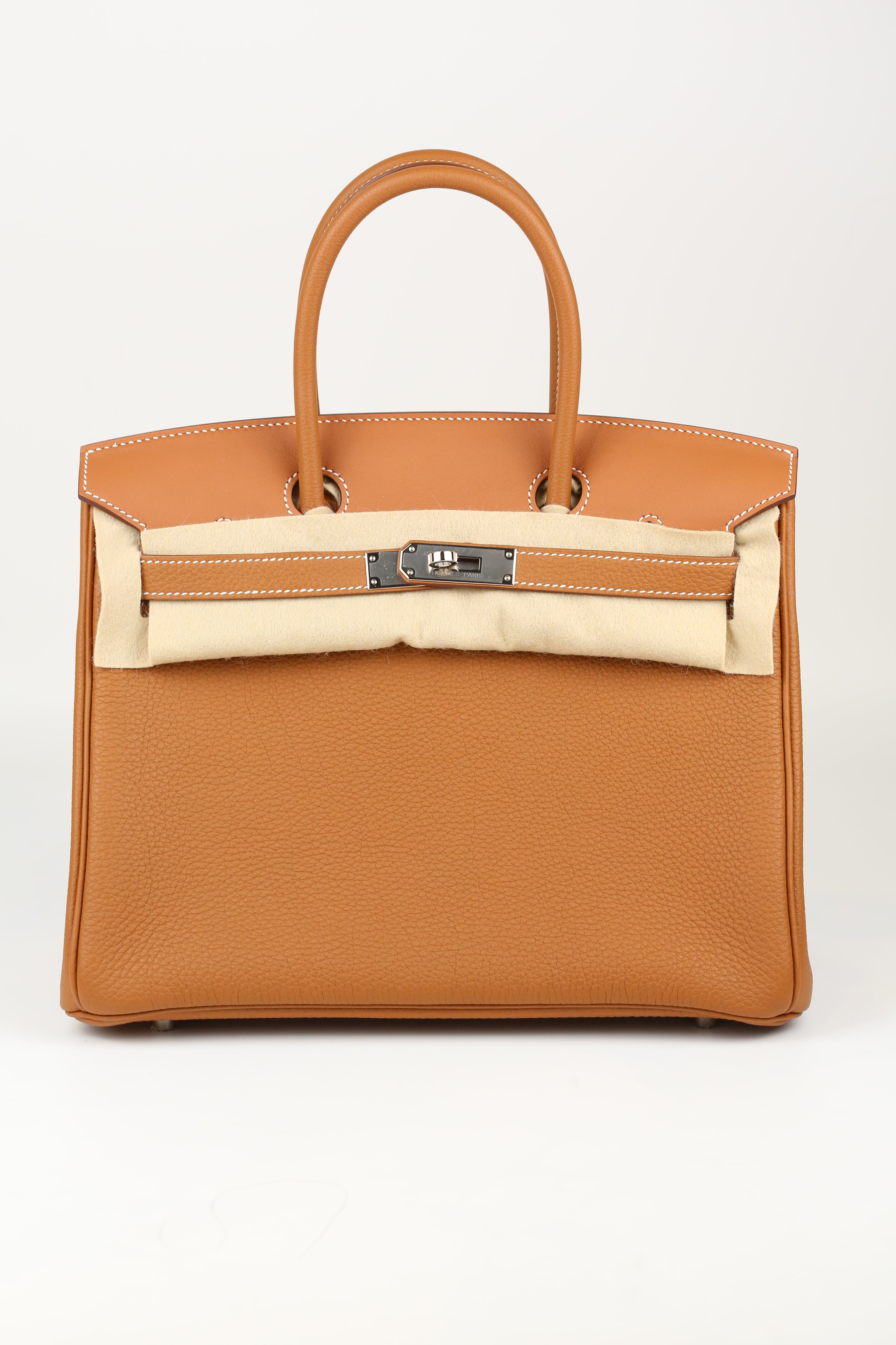 HERMÈS BIRKIN30 GOLD TOGO U STAMP