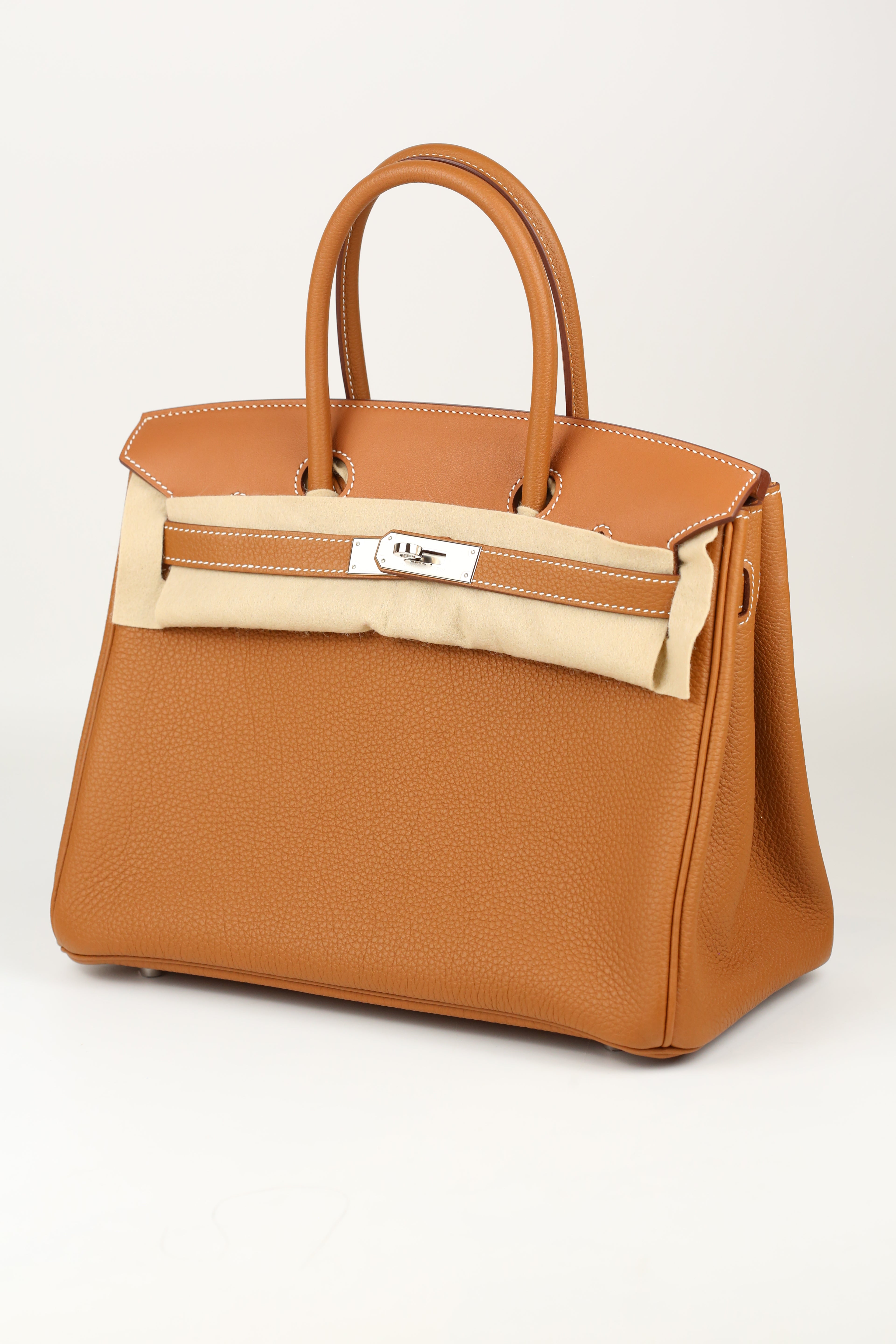 HERMÈS BIRKIN30 GOLD TOGO U STAMP