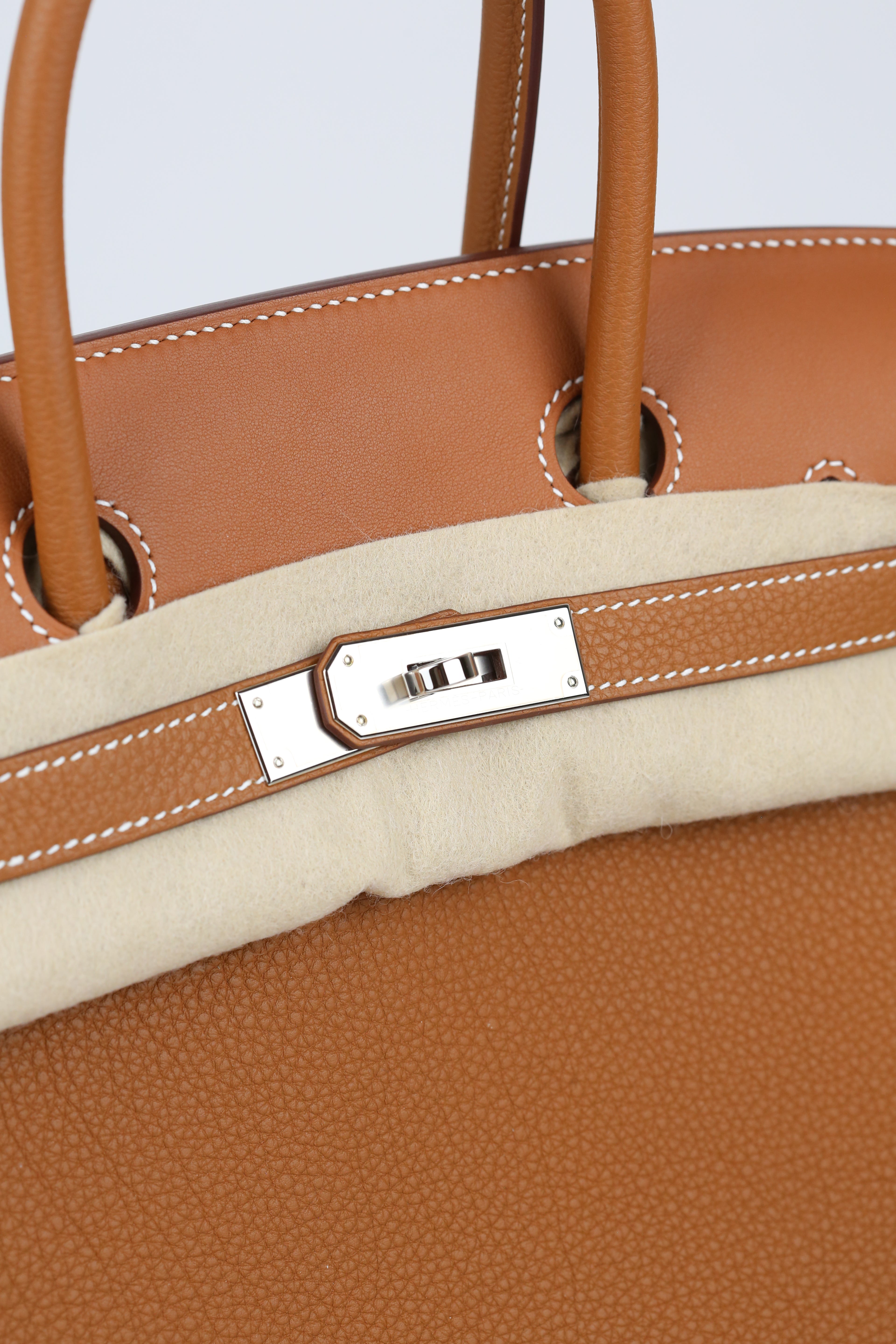 HERMÈS BIRKIN30 GOLD TOGO U STAMP