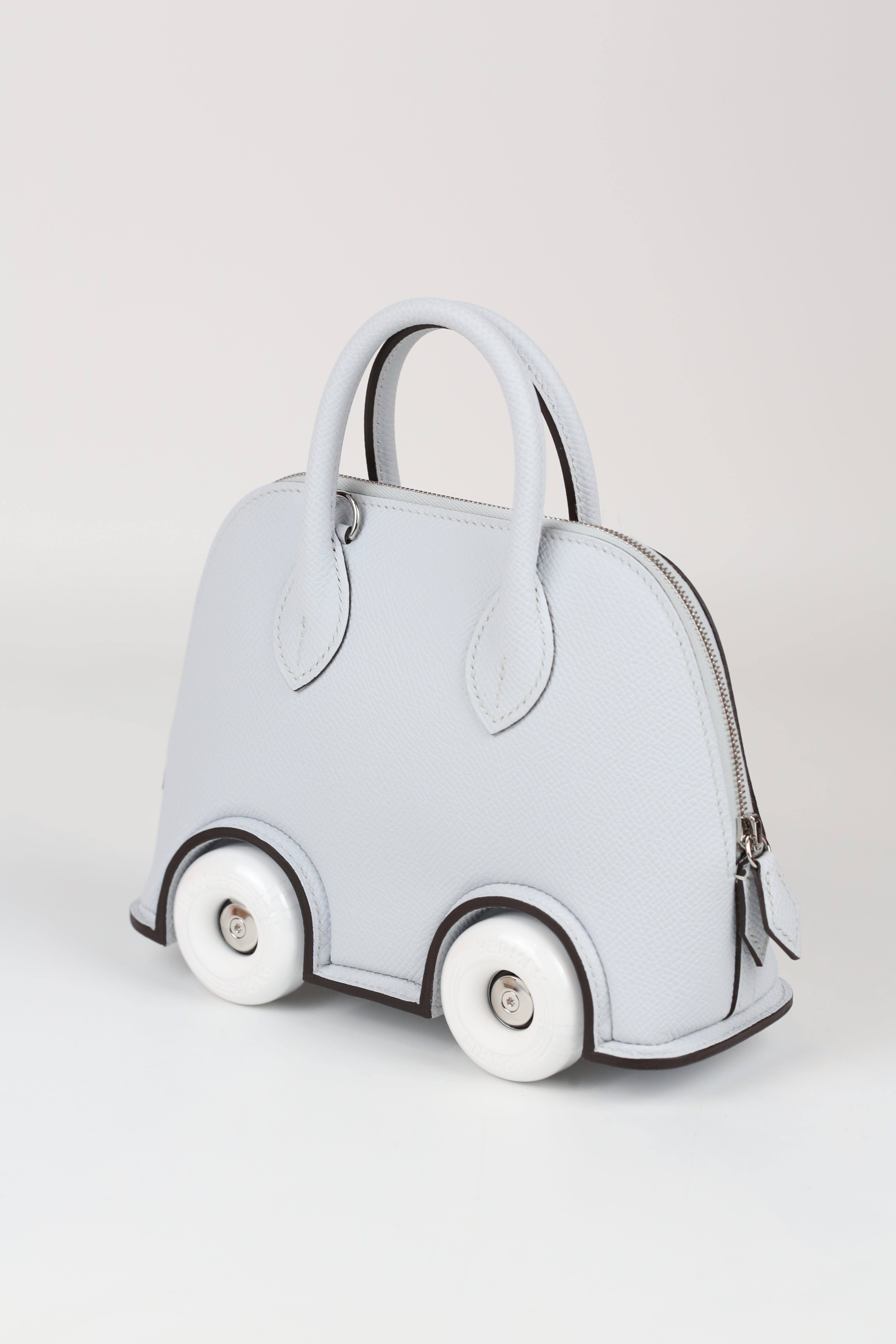 HERMÈS Mini Bolide on the wheel Gris Platine
