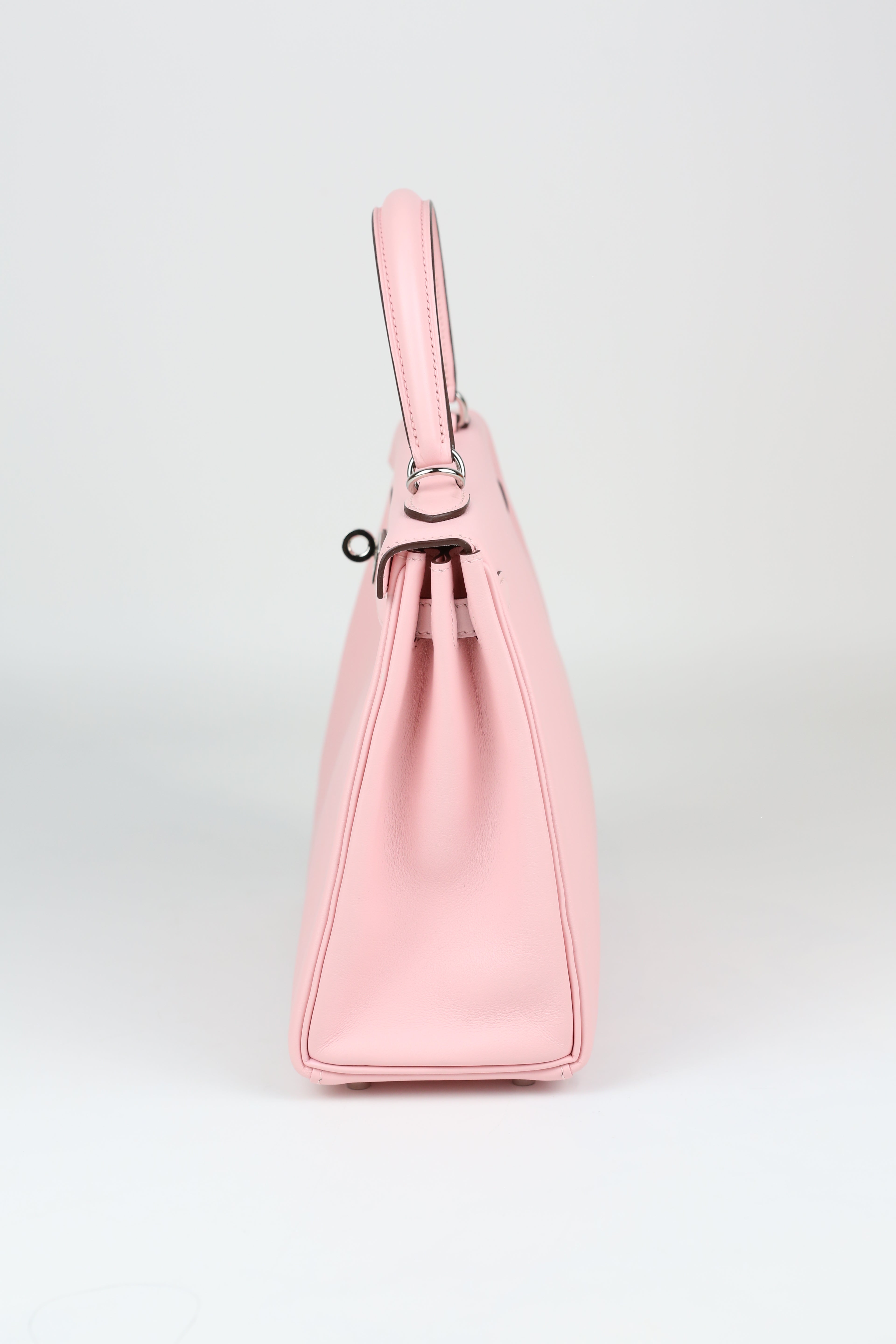 HERMÈS KELLY25 ROSE SAKURA SILVER