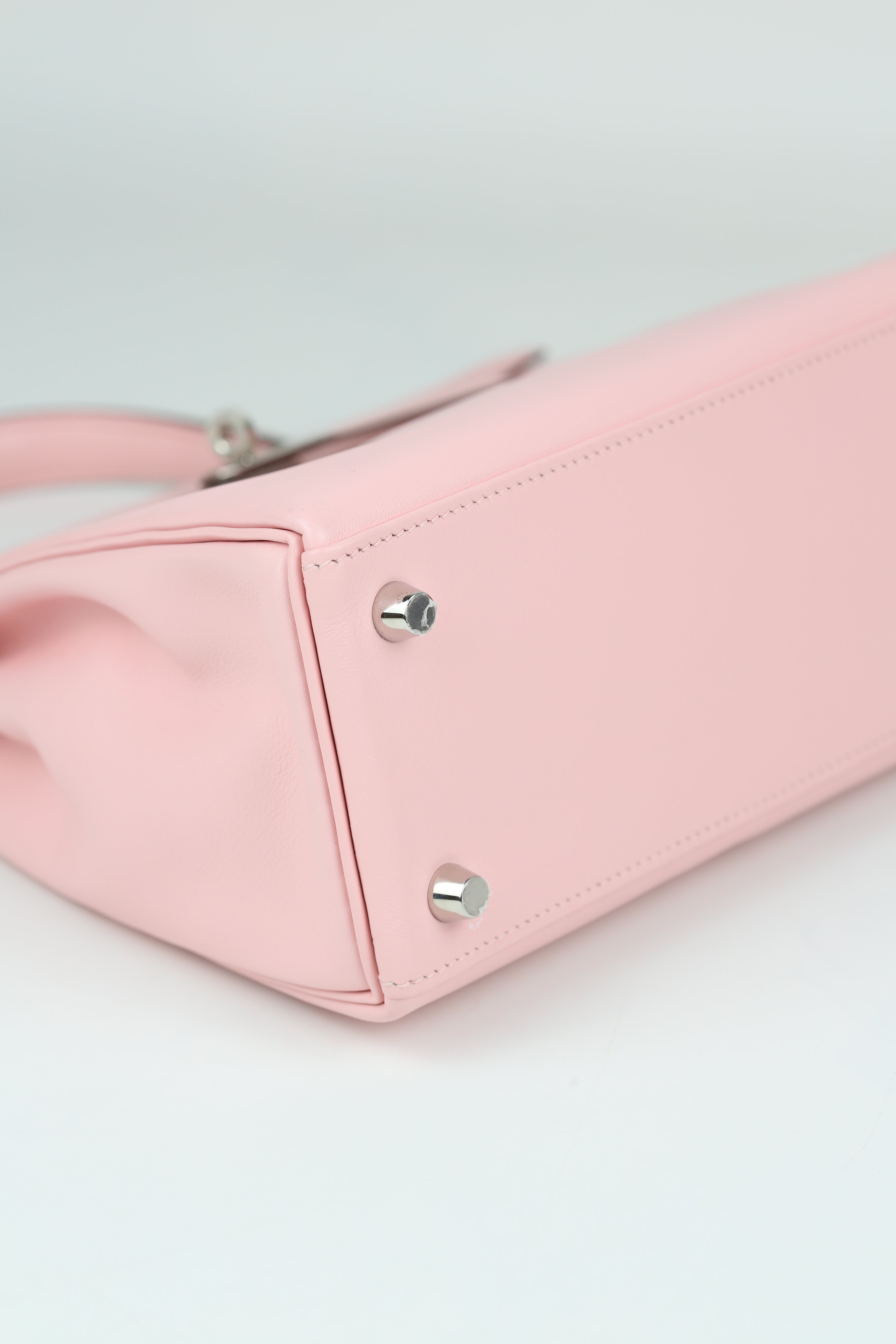 HERMÈS KELLY25 ROSE SAKURA SILVER