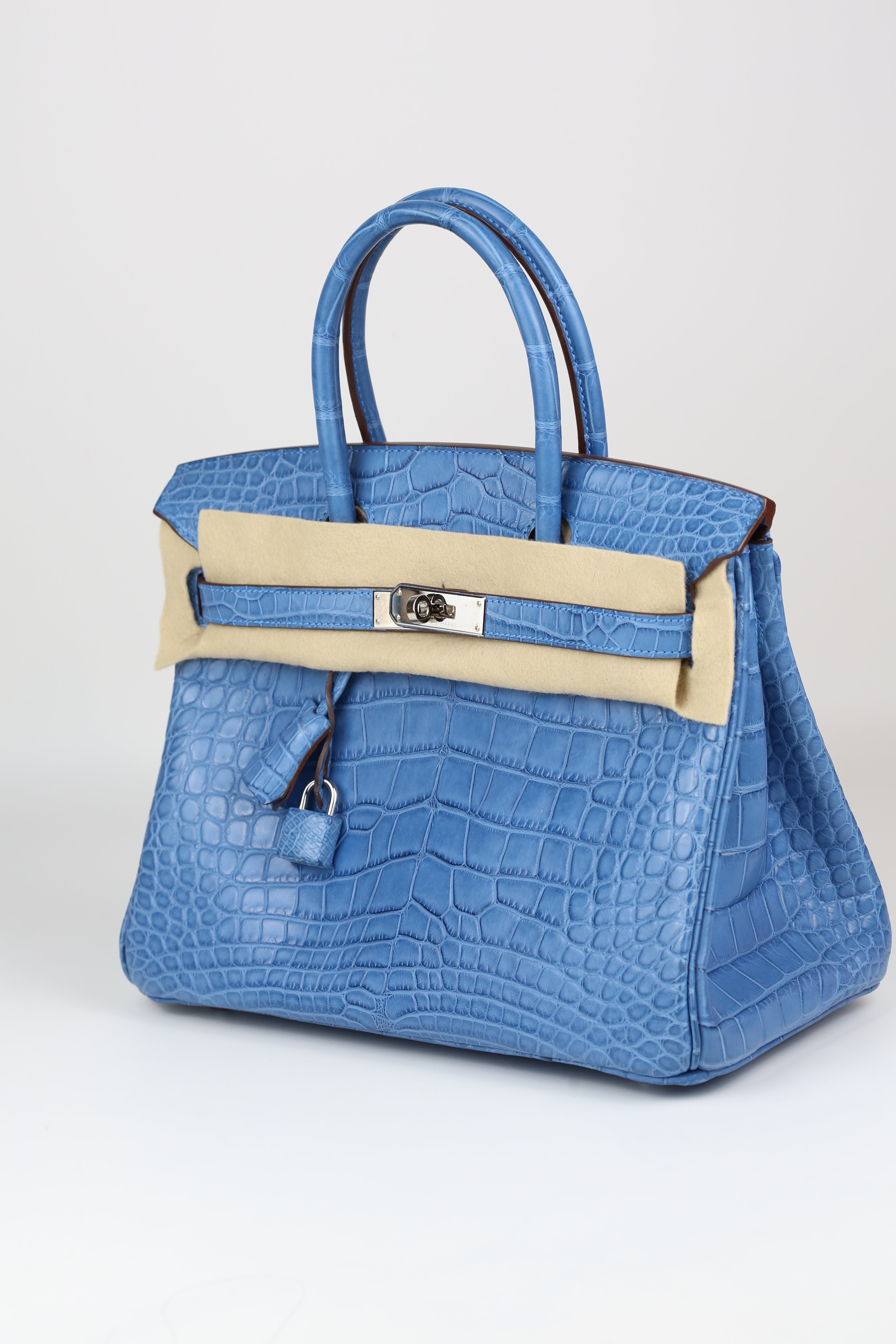 HERMÈS BIRKIN30 MYKONOS SILVER