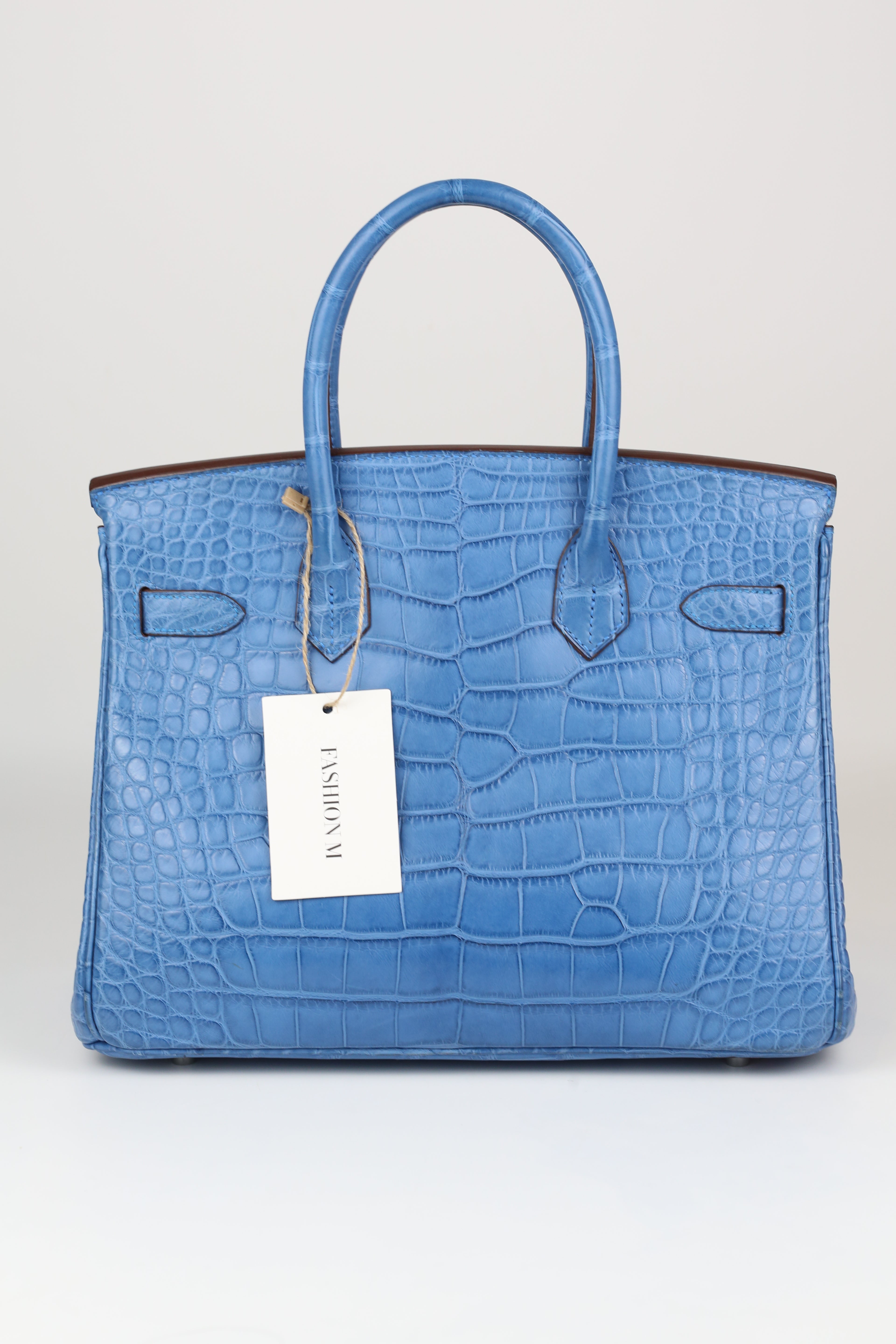 HERMÈS BIRKIN30 MYKONOS SILVER