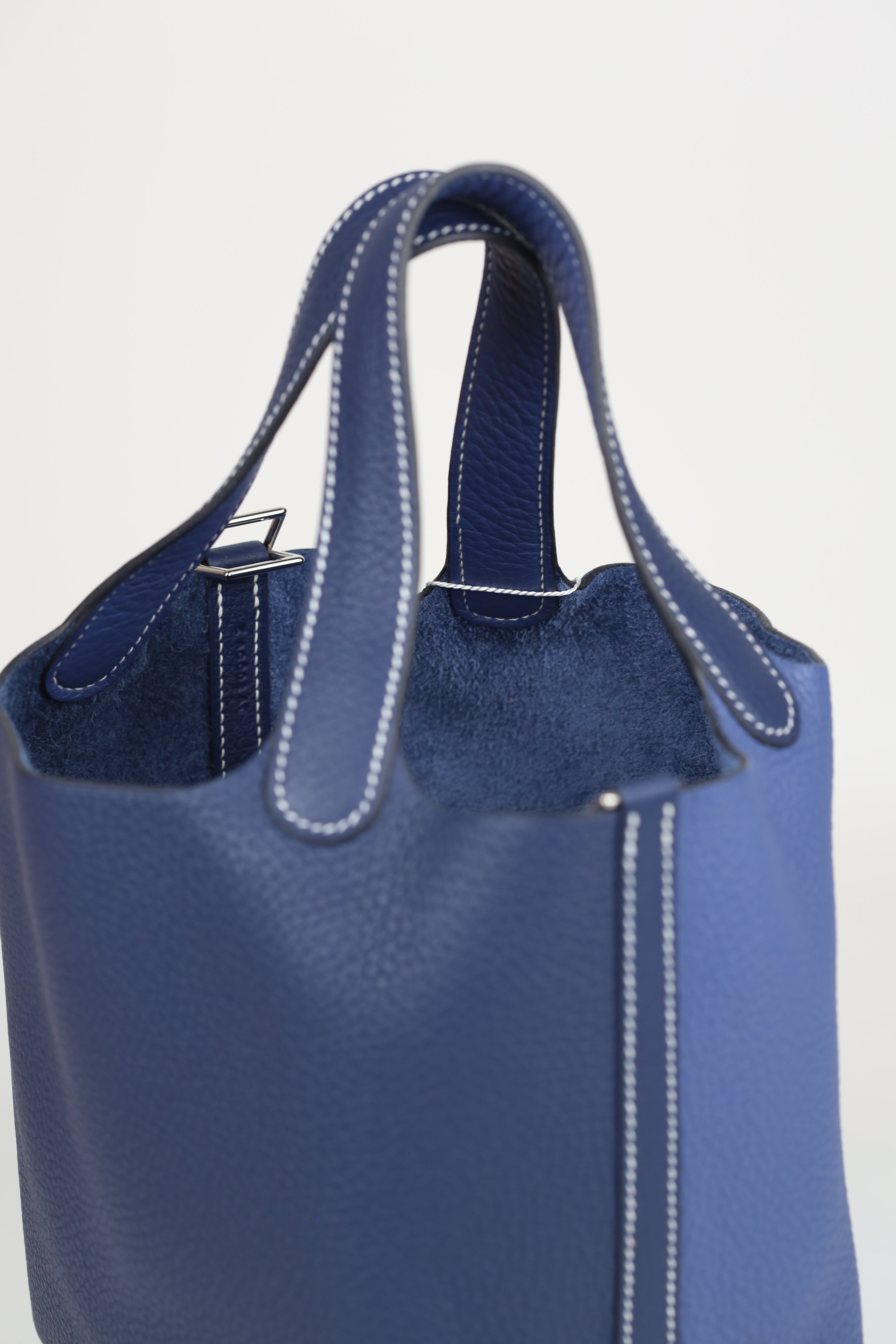 HERMÈS PICOTIN18 BLEU SAPHIR SILVER Z STAMP