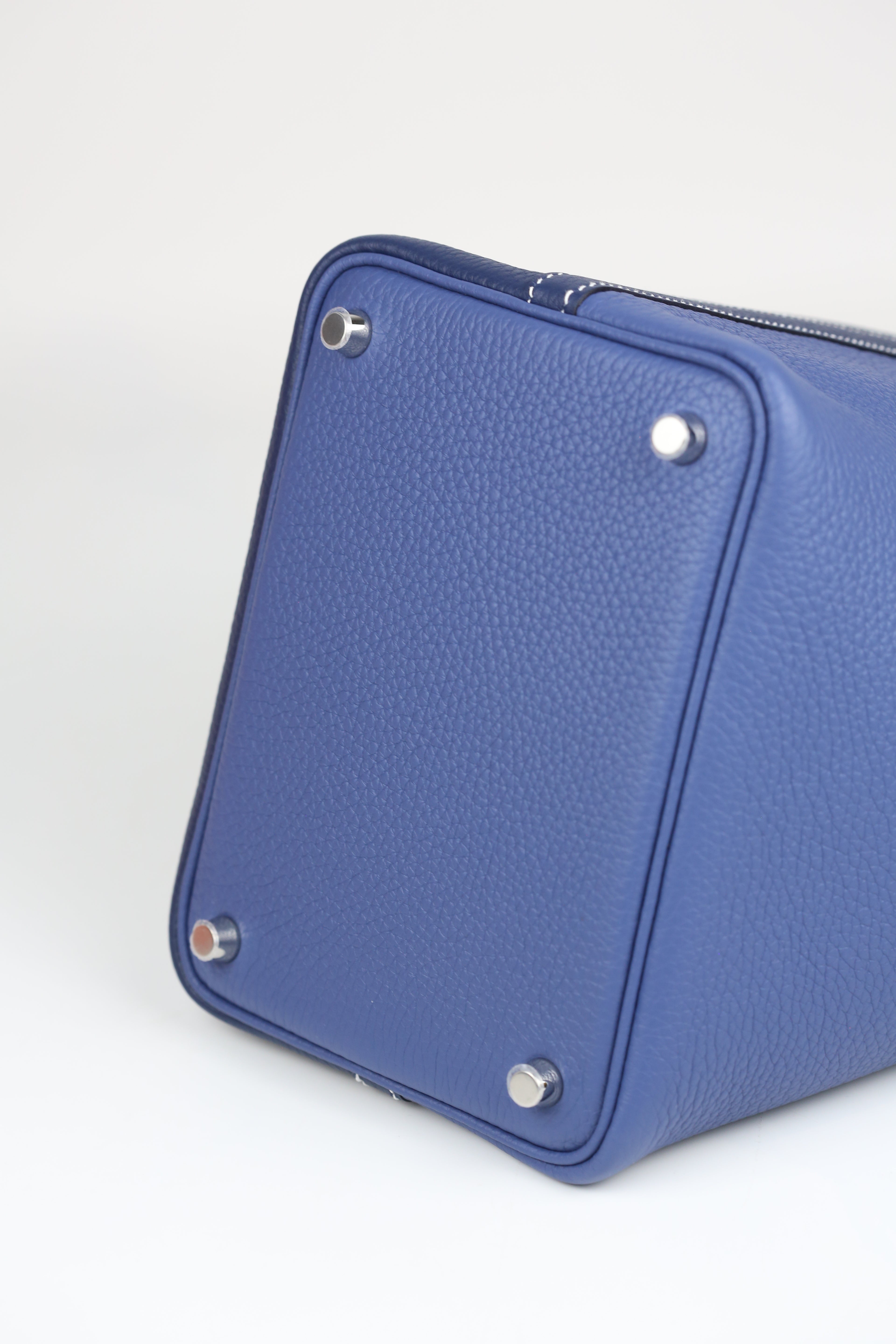 HERMÈS PICOTIN18 BLEU SAPHIR SILVER Z STAMP
