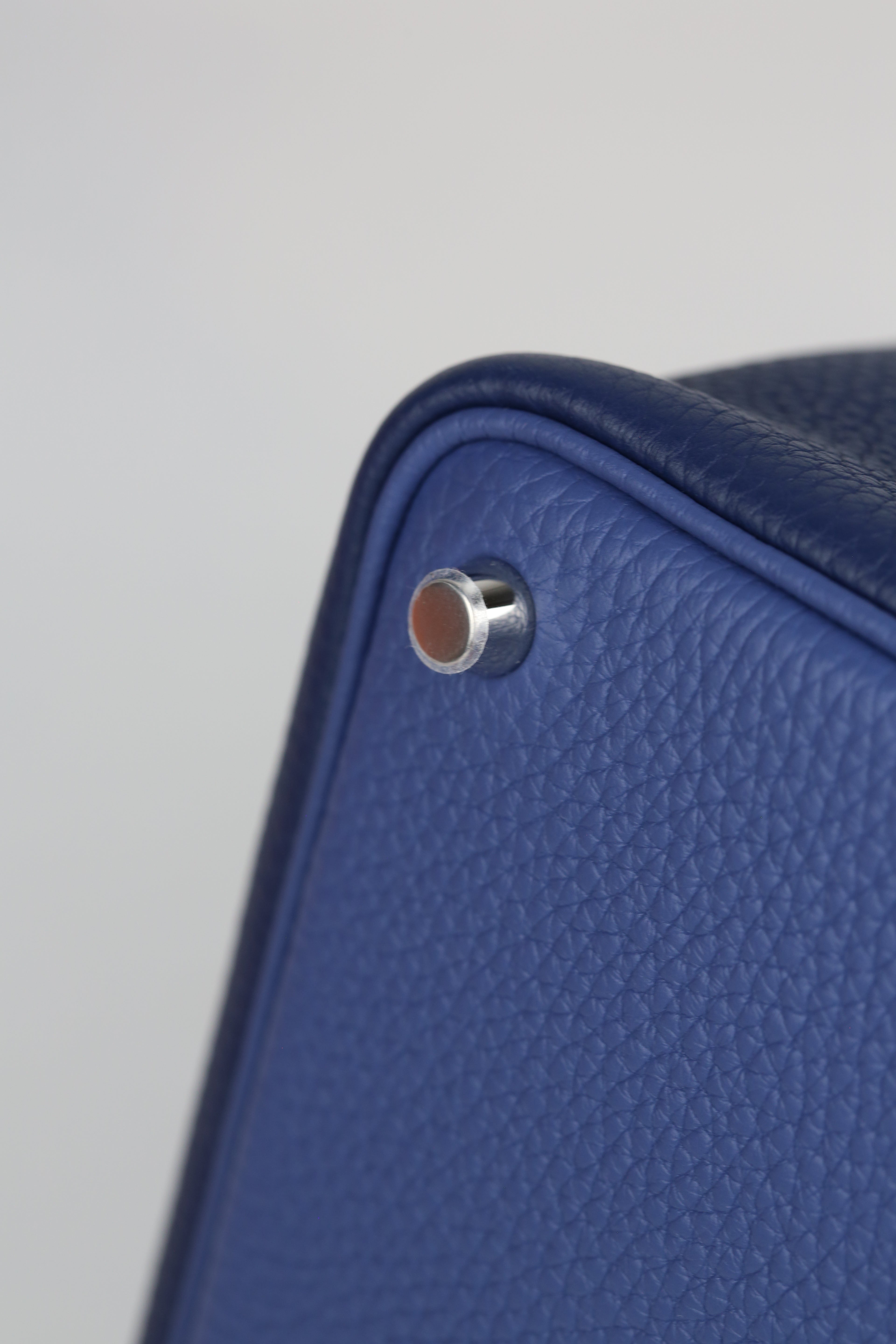 HERMÈS PICOTIN18 BLEU SAPHIR SILVER Z STAMP
