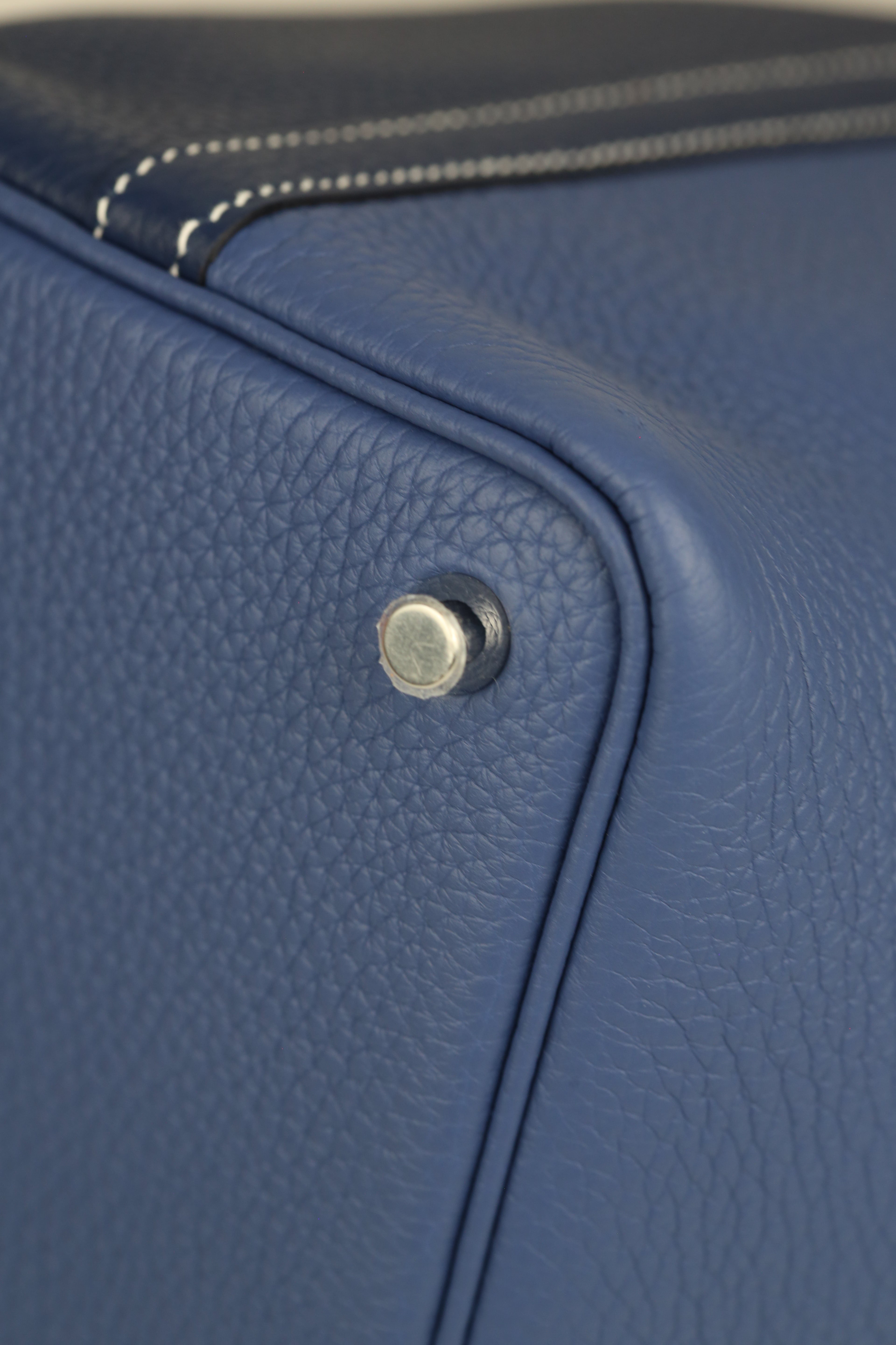HERMÈS PICOTIN18 BLEU SAPHIR SILVER Z STAMP