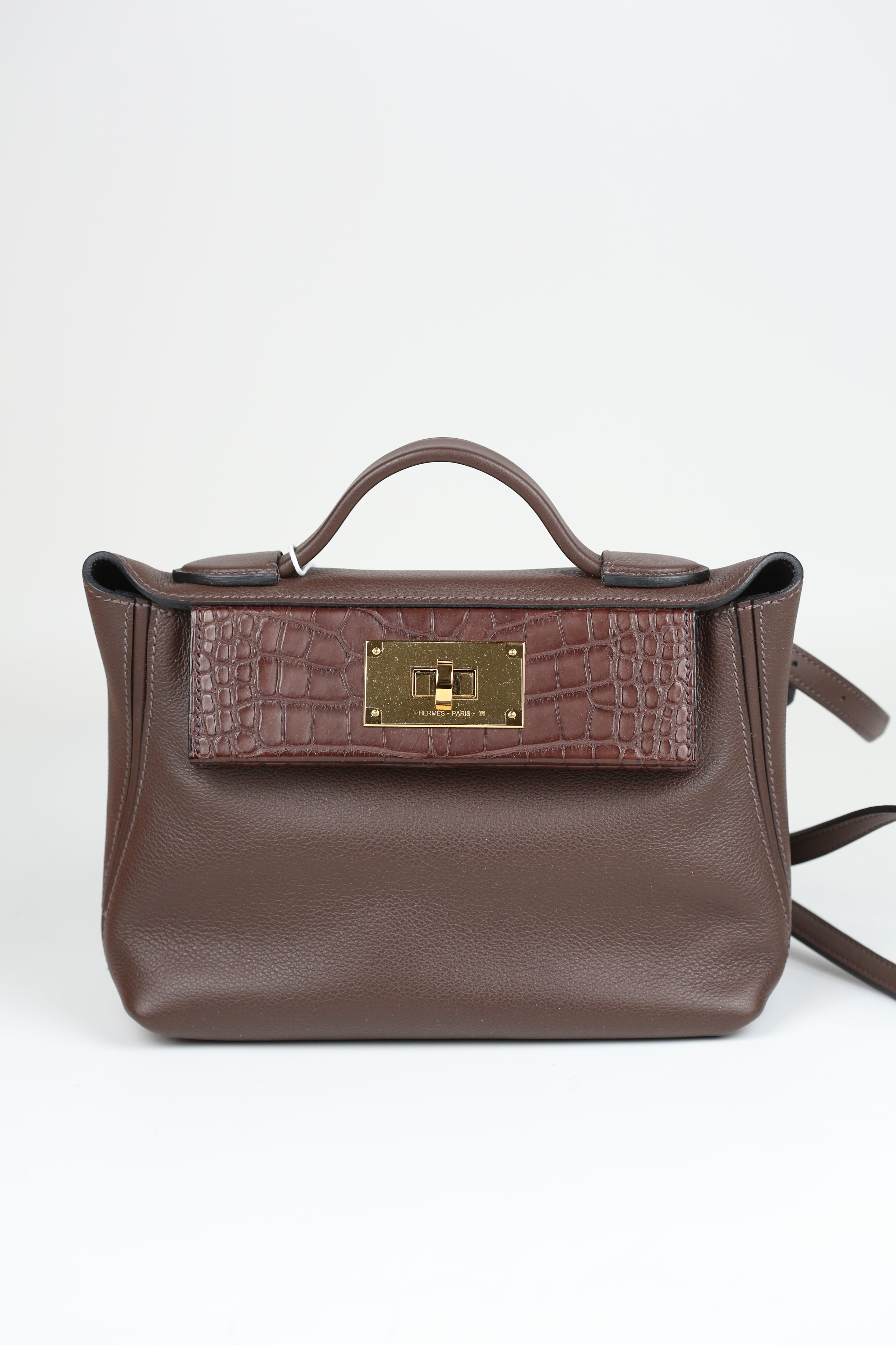 HERMÈS 2424 Mini touch Moka Gold