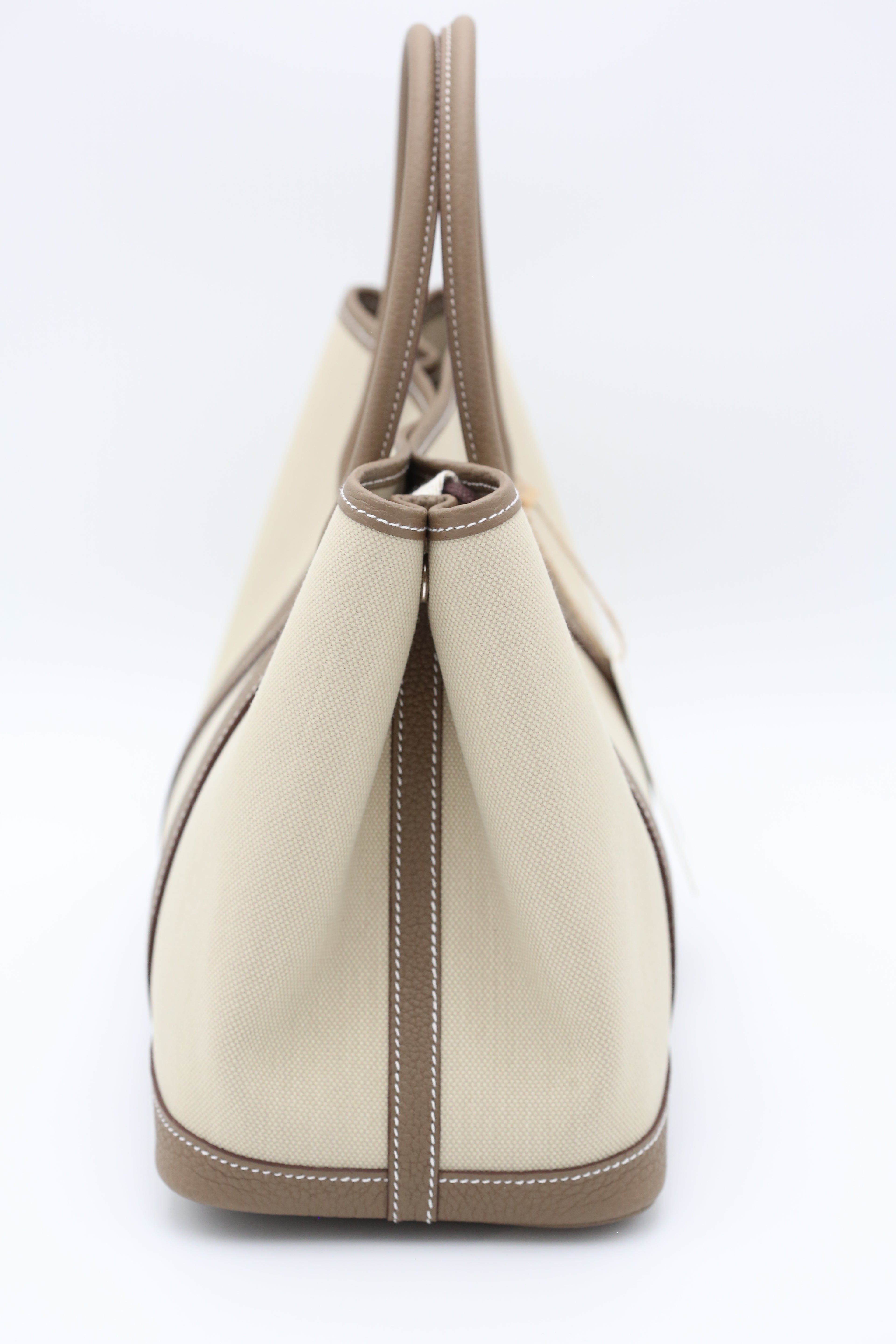 HERMÈS GARDEN30 ETOUPE CANVAS