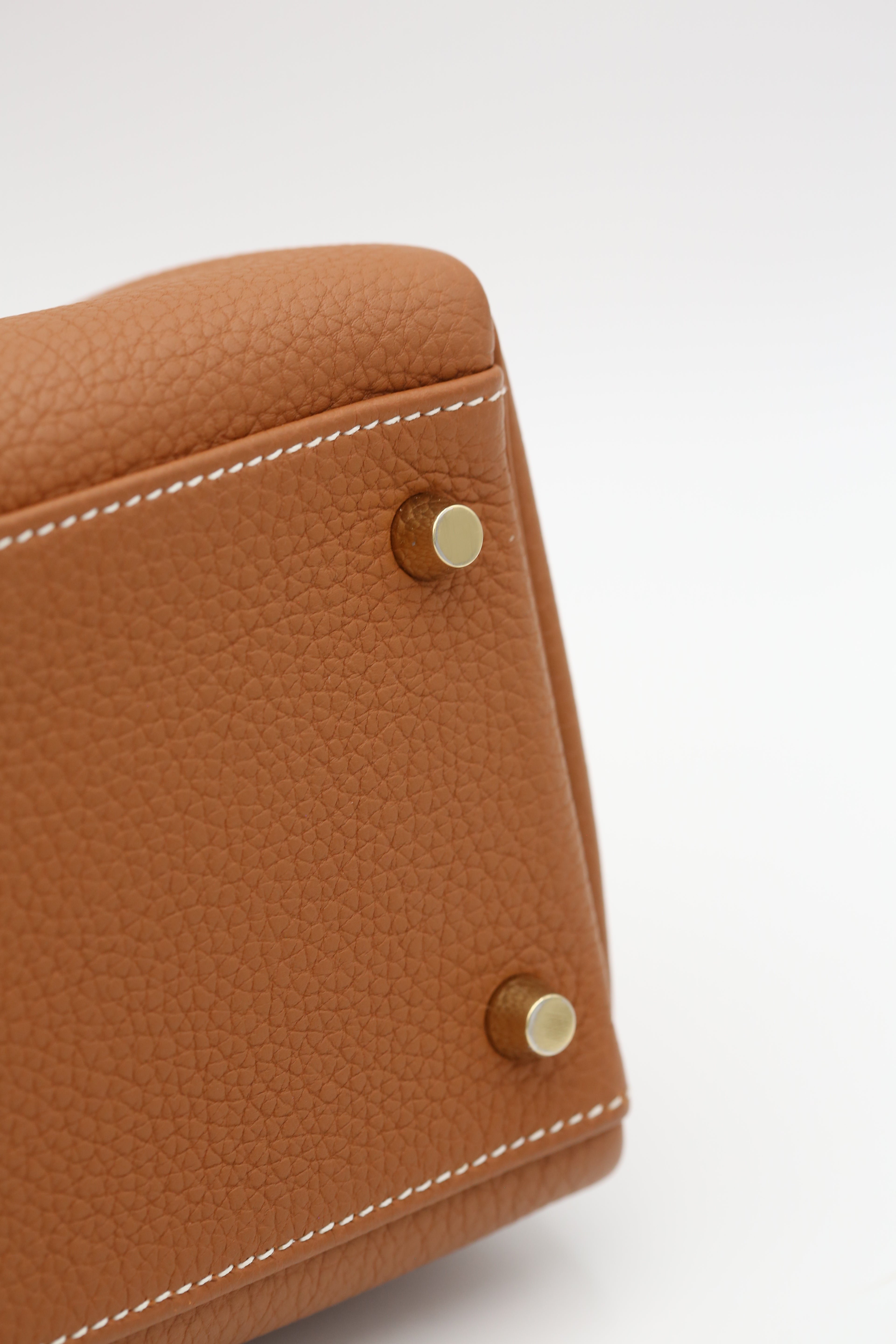 HERMÈS KELLY32 GOLD TOGO T STAMP