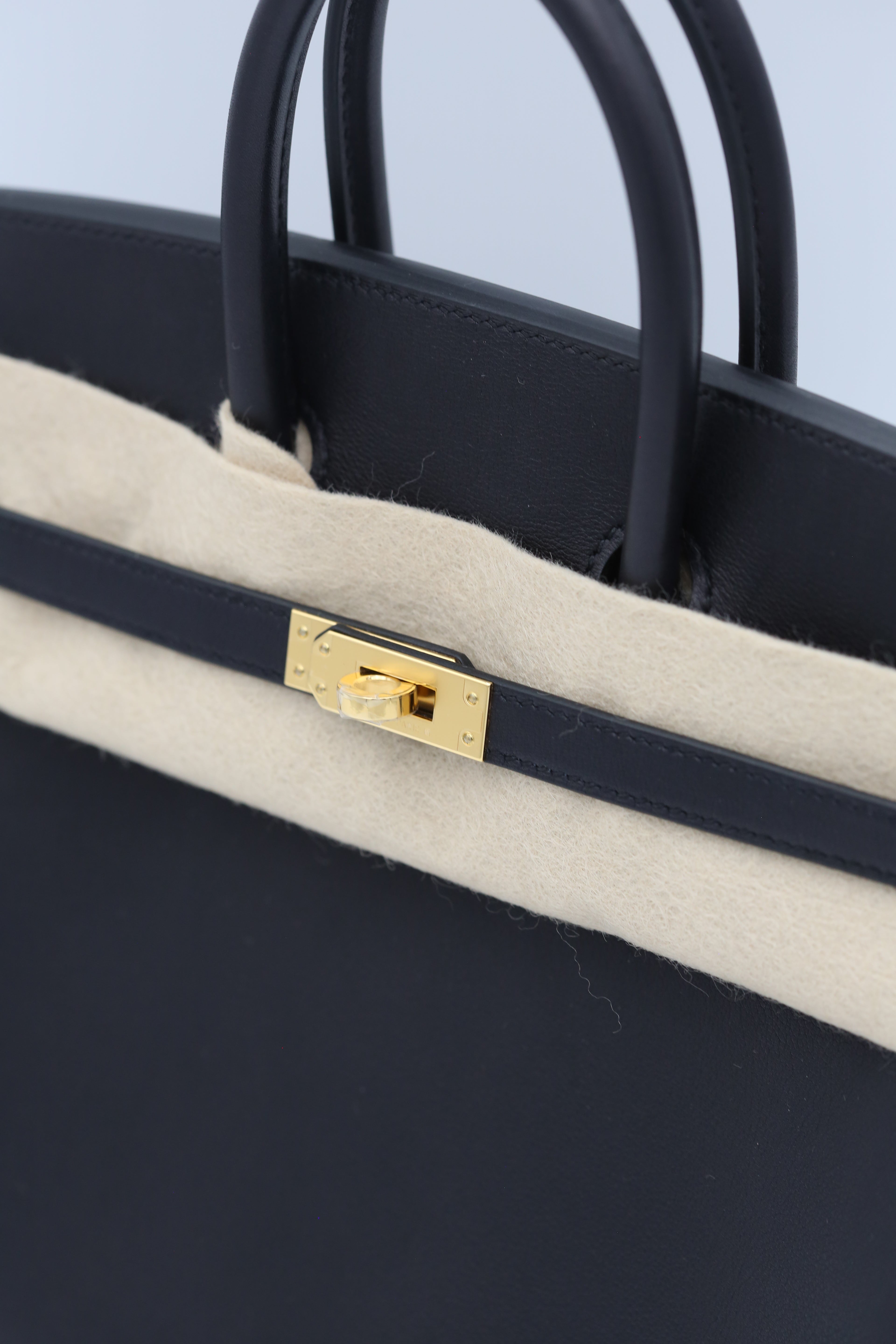 HERMÈS BIRKIN25 NOIR VALUPTE GOLF HARDWARE K STAMP