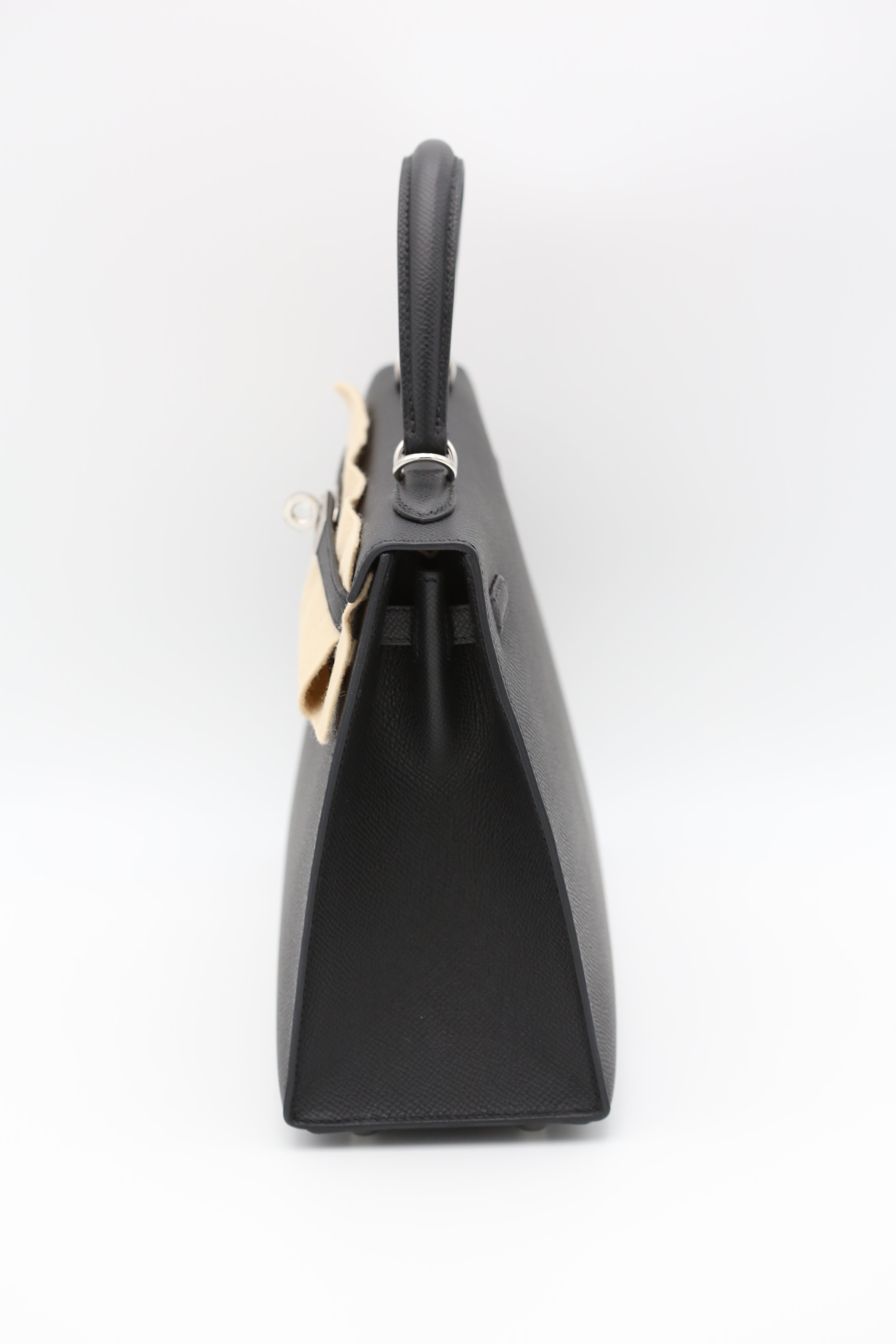 HERMÈS KELLY28 EPSOM SILVER