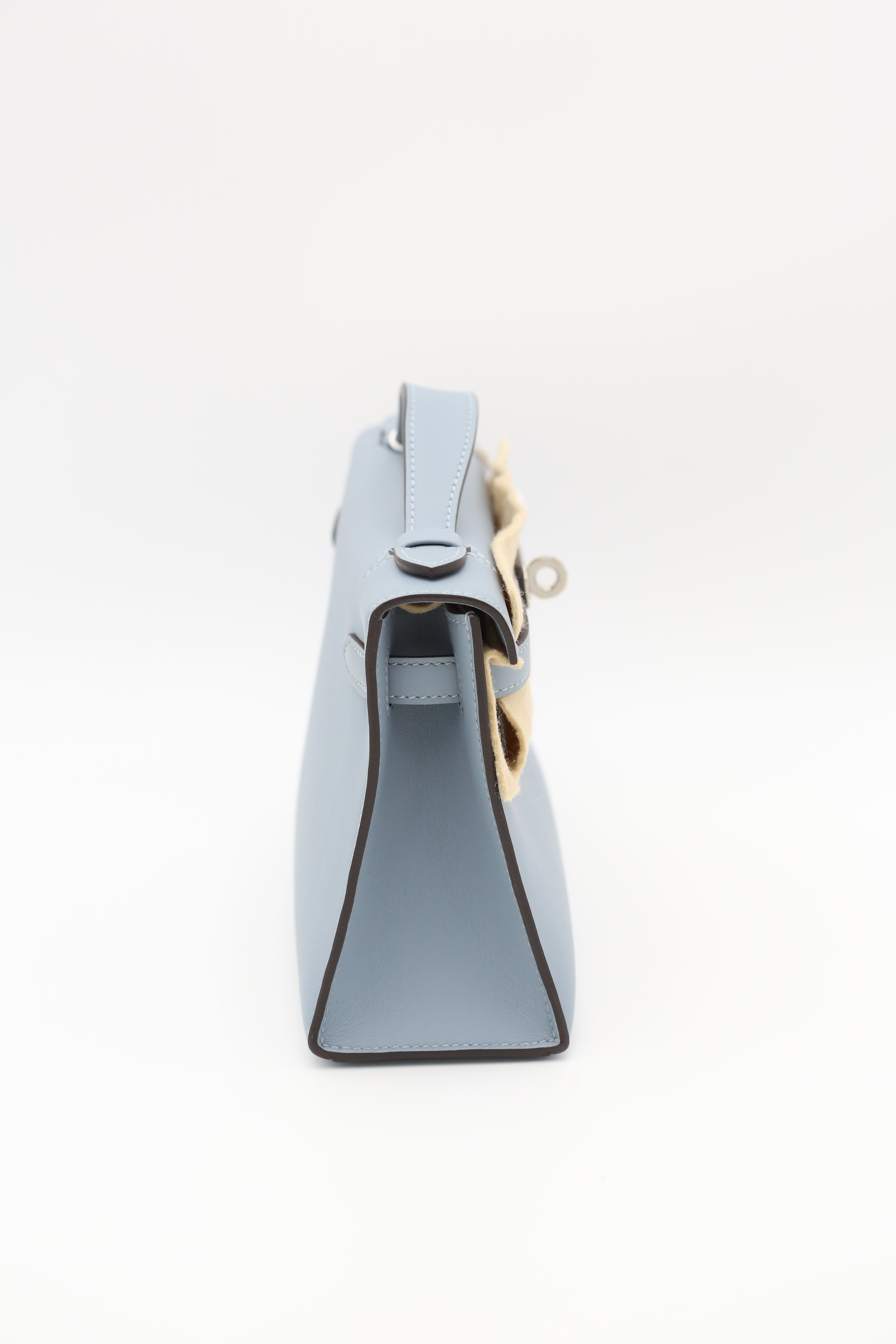 HERMÈS KELLY POCHETTE J7 BLUE LIN
