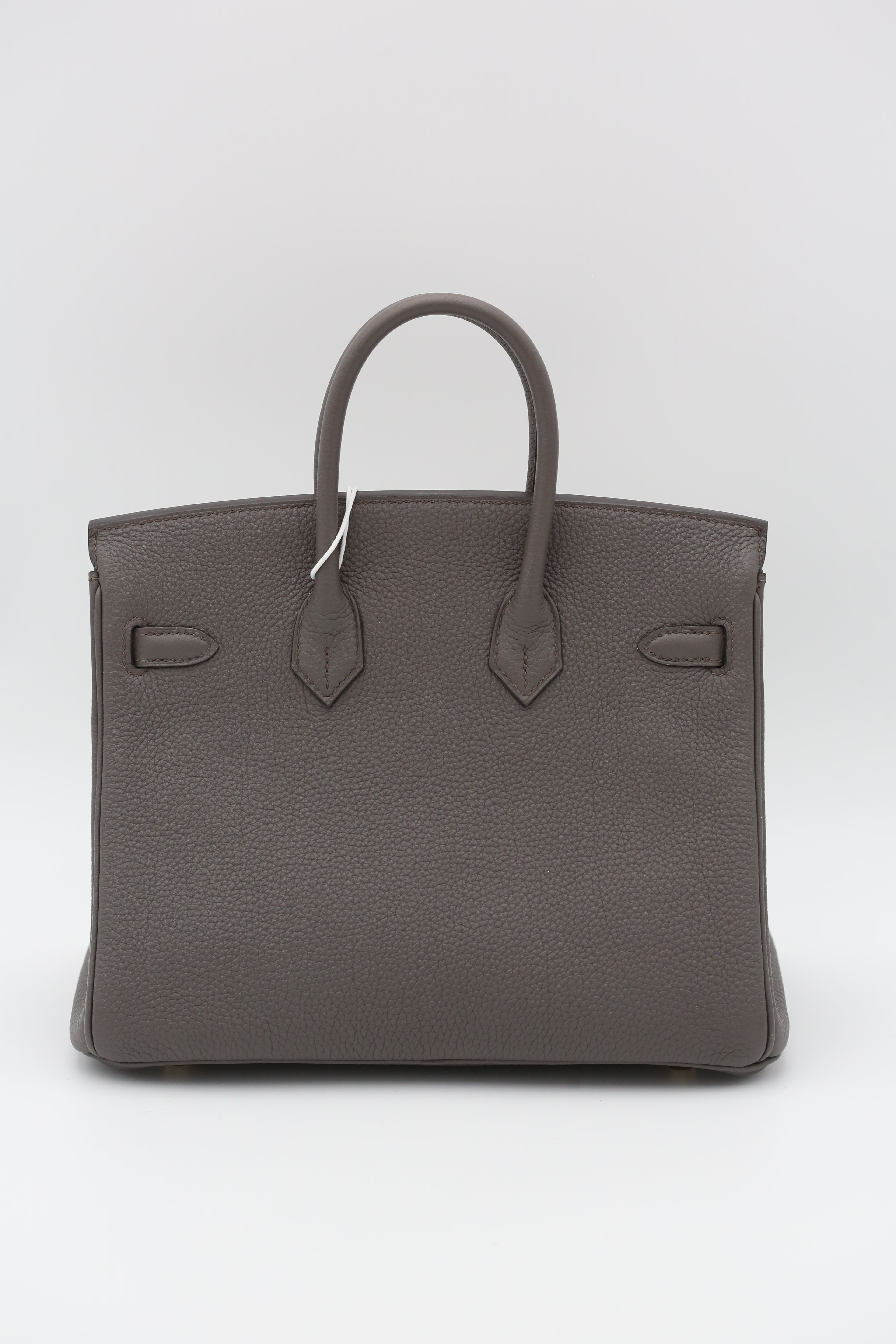 HERMÈS Birkin 25 Etain Gold