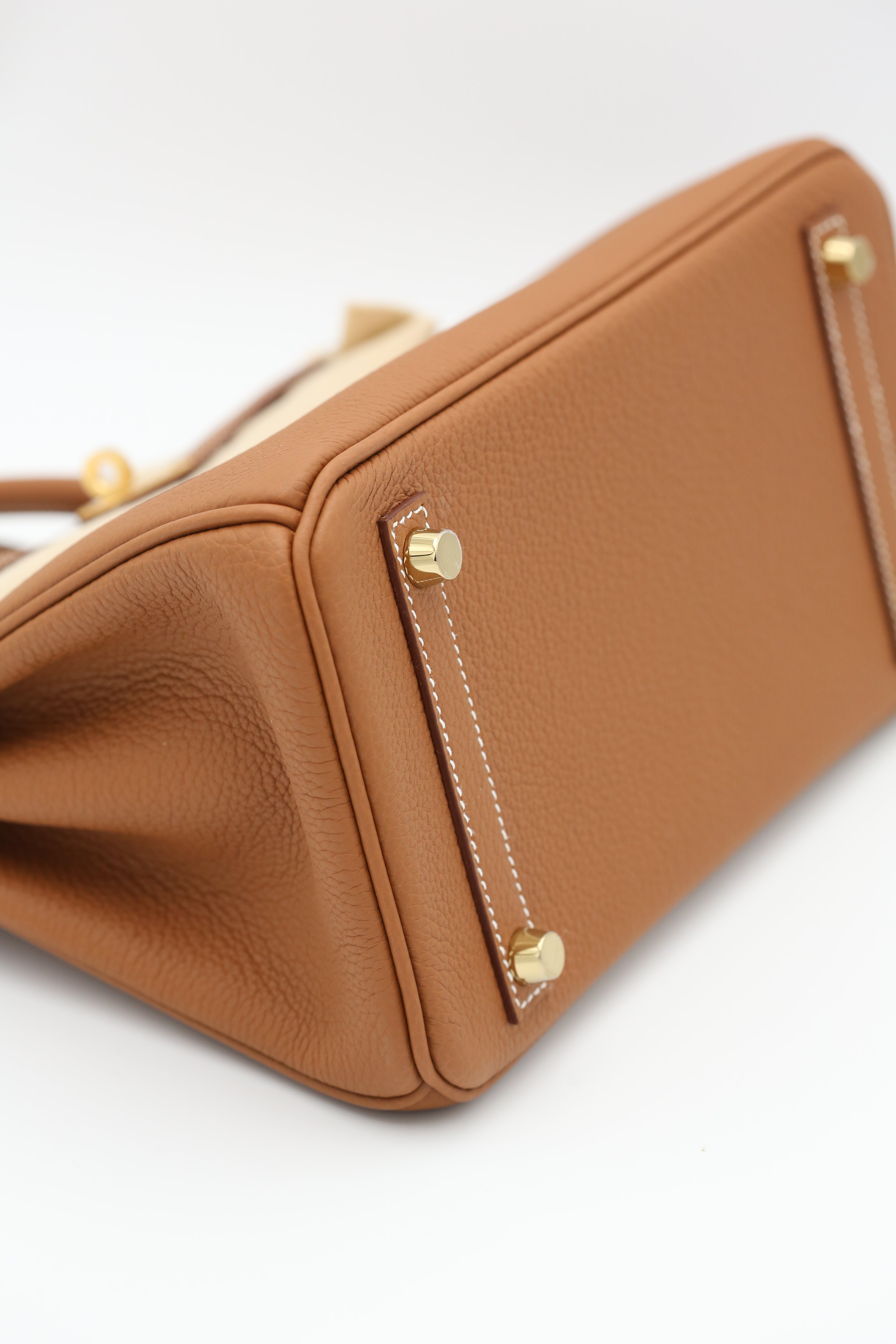 HERMÈS BIRKIN25 GOLD TOGO G STAMP