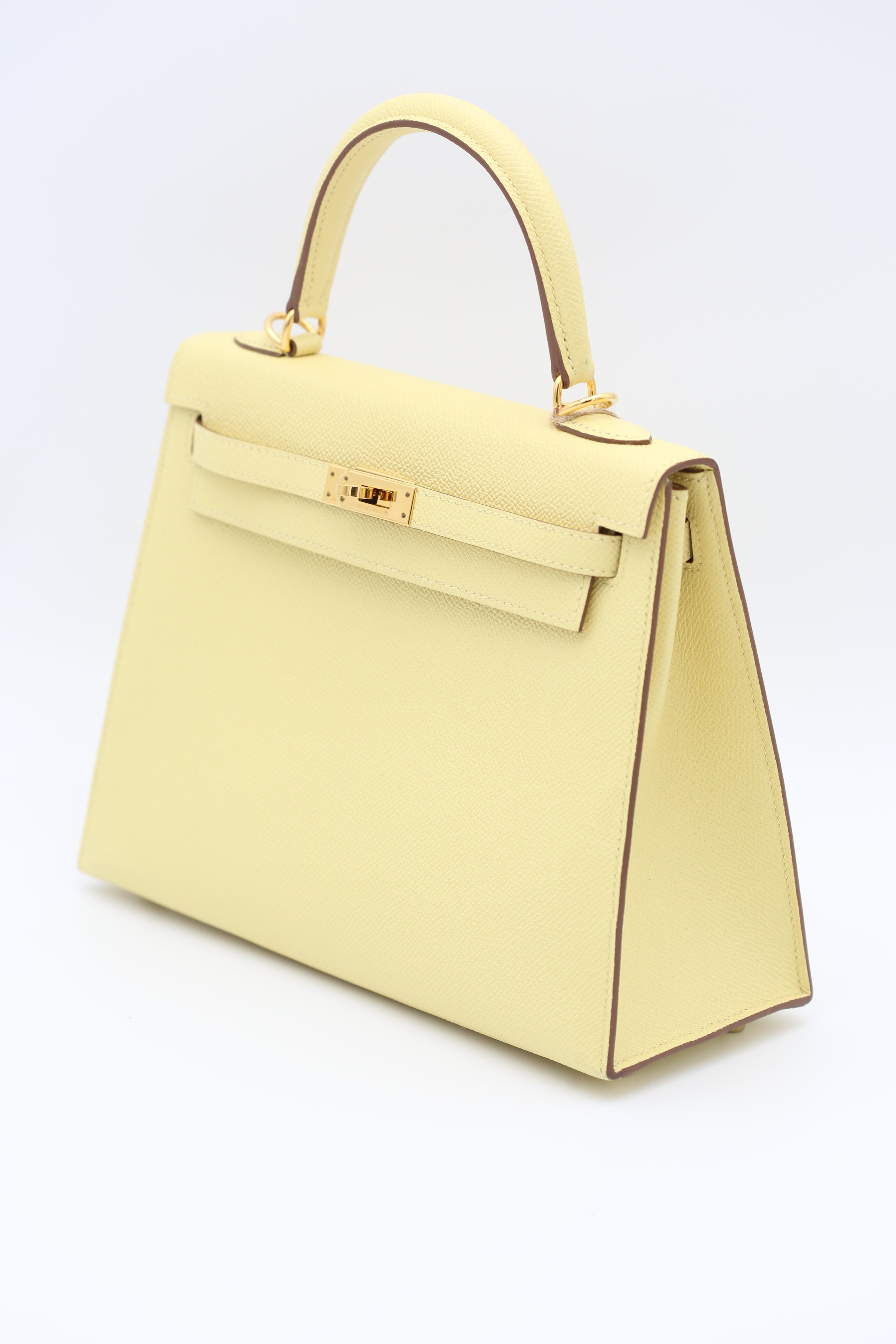HERMÈS KELLY28 JAUNE POUSSIN GOLD