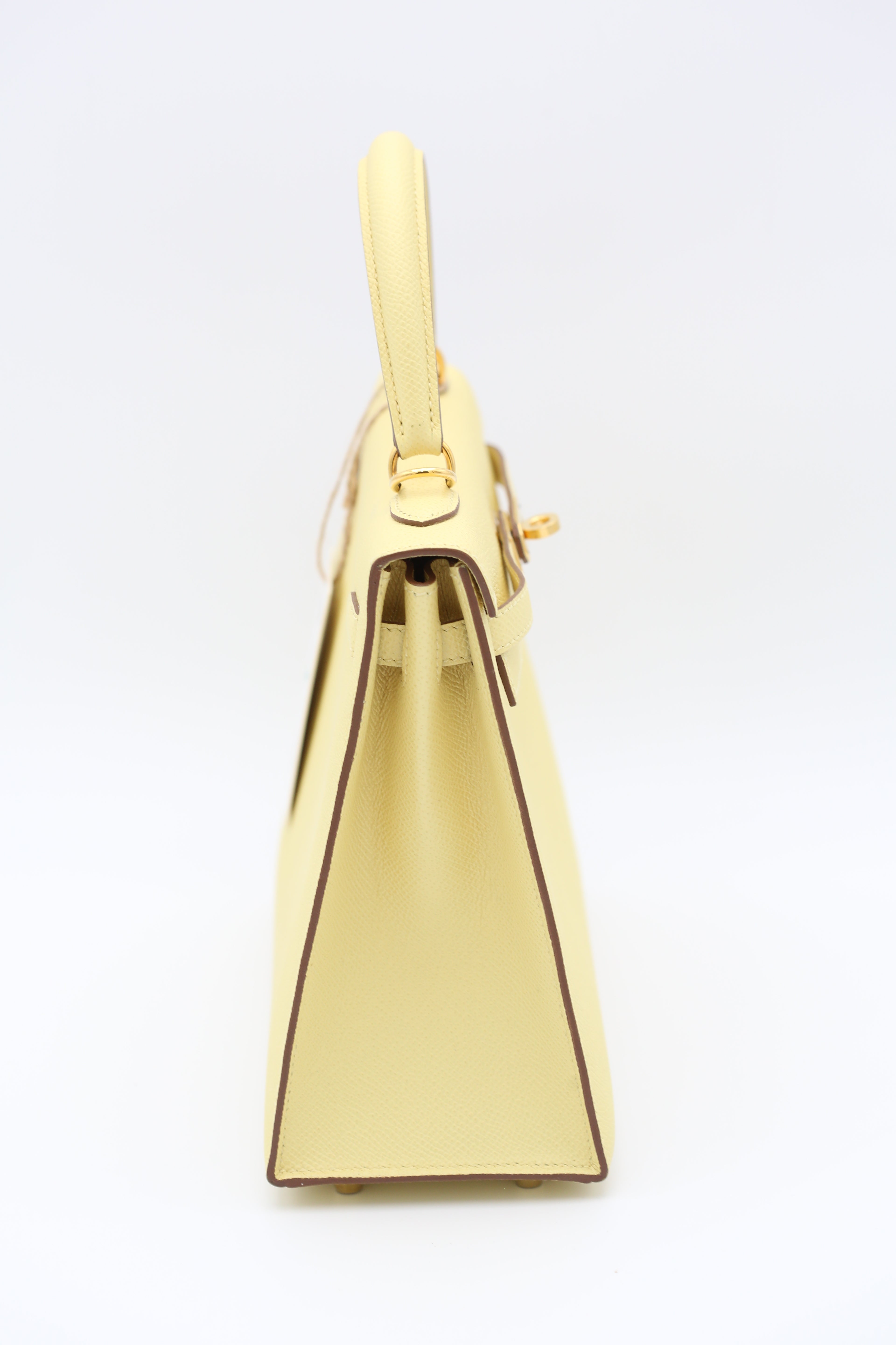 HERMÈS KELLY28 JAUNE POUSSIN GOLD