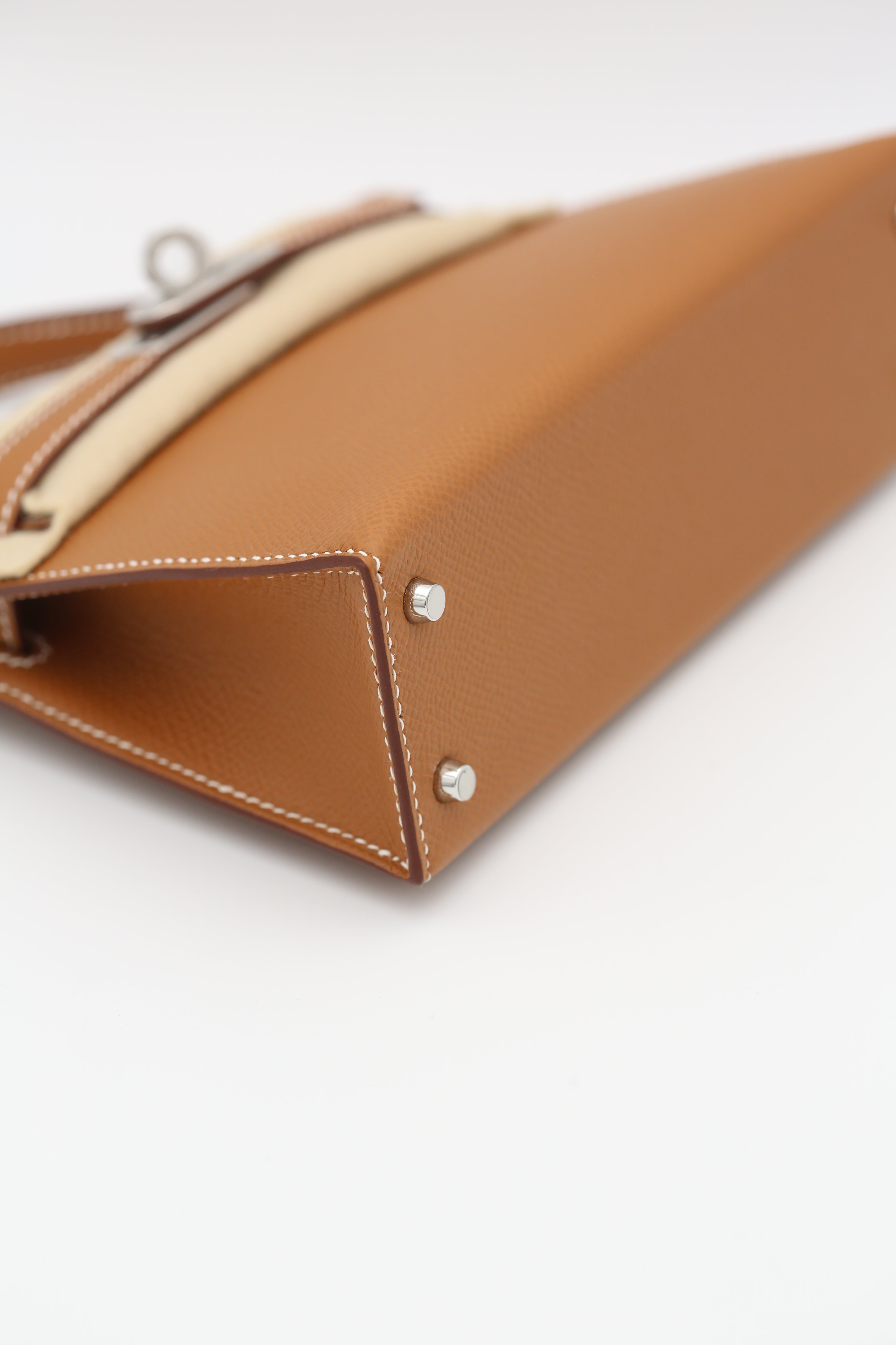 HERMÈS MINI KELLY II GOLD SILVER