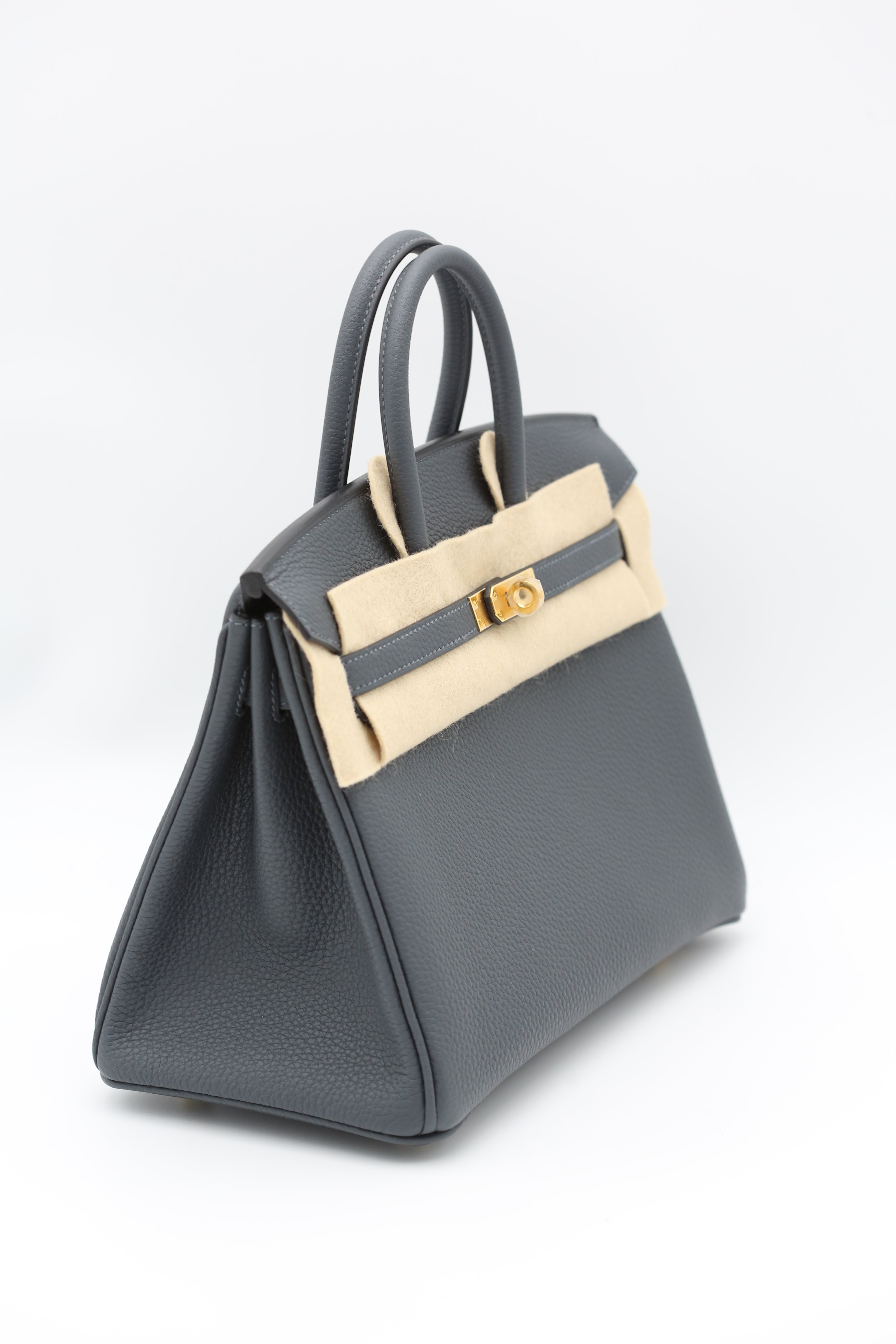 HERMÈS BIRKIN25 GRIS MISTY TOGO G STAMP