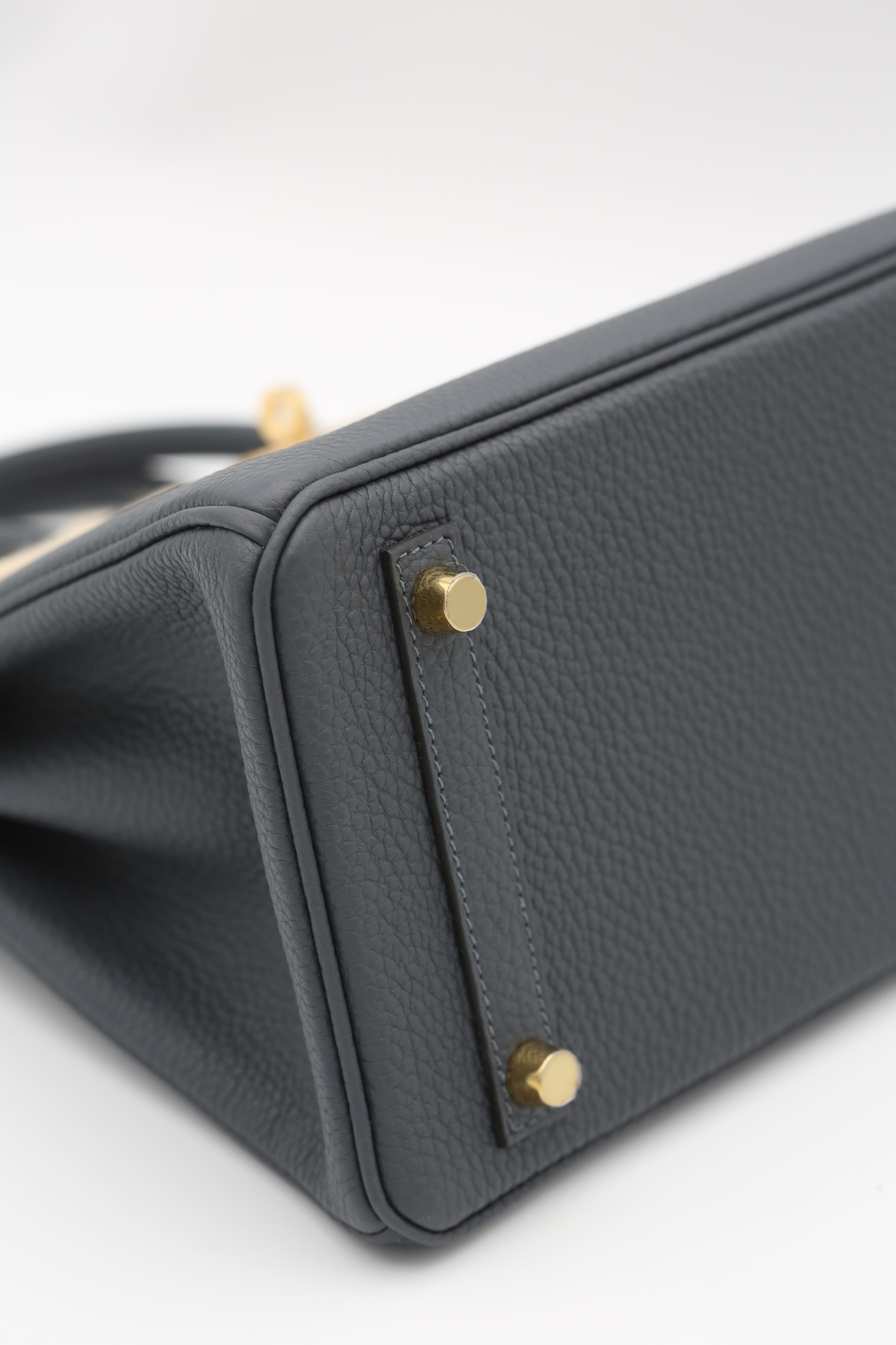 HERMÈS BIRKIN25 GRIS MISTY TOGO G STAMP