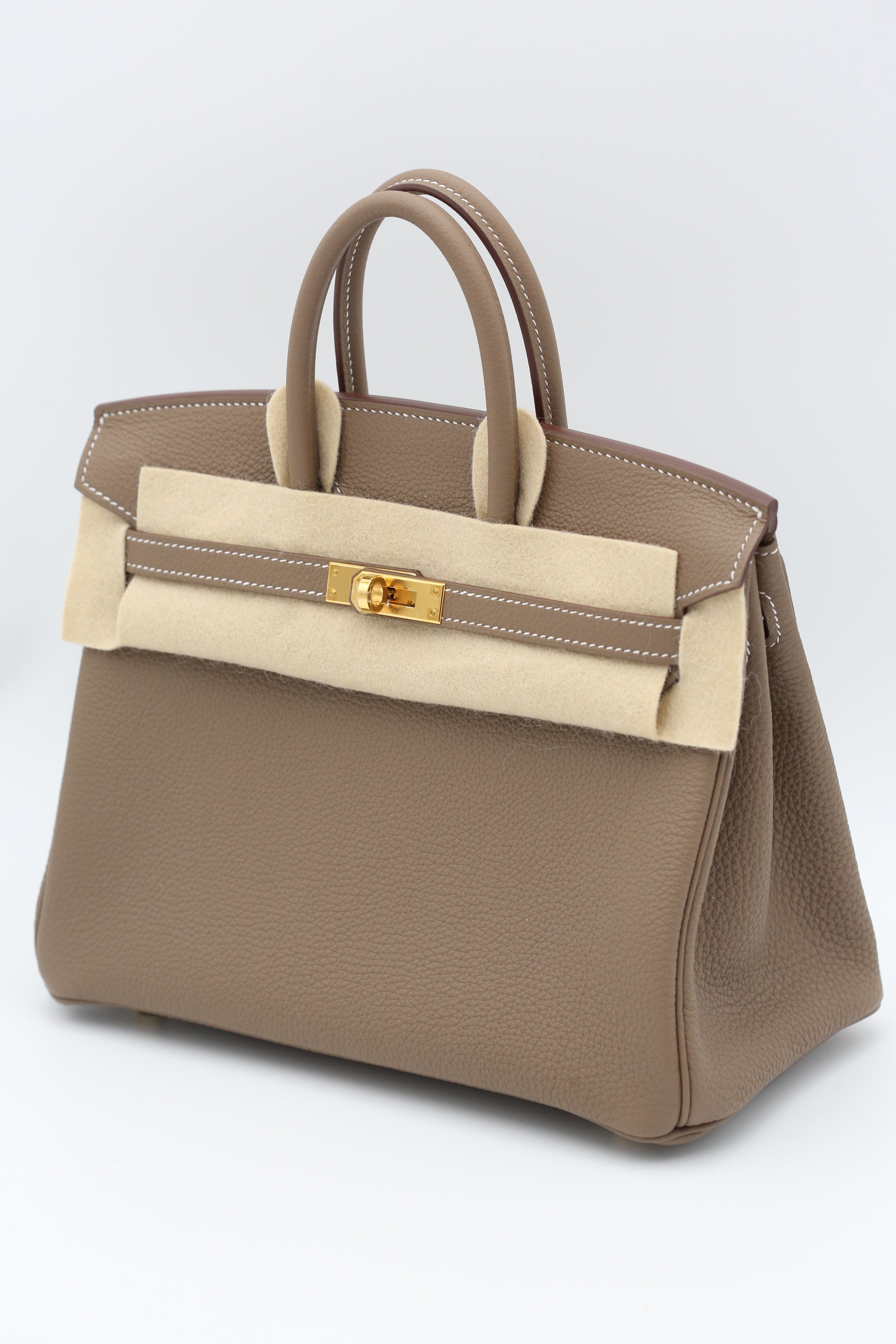 HERMÈS BIRKIN25 ETOUPE GOLD