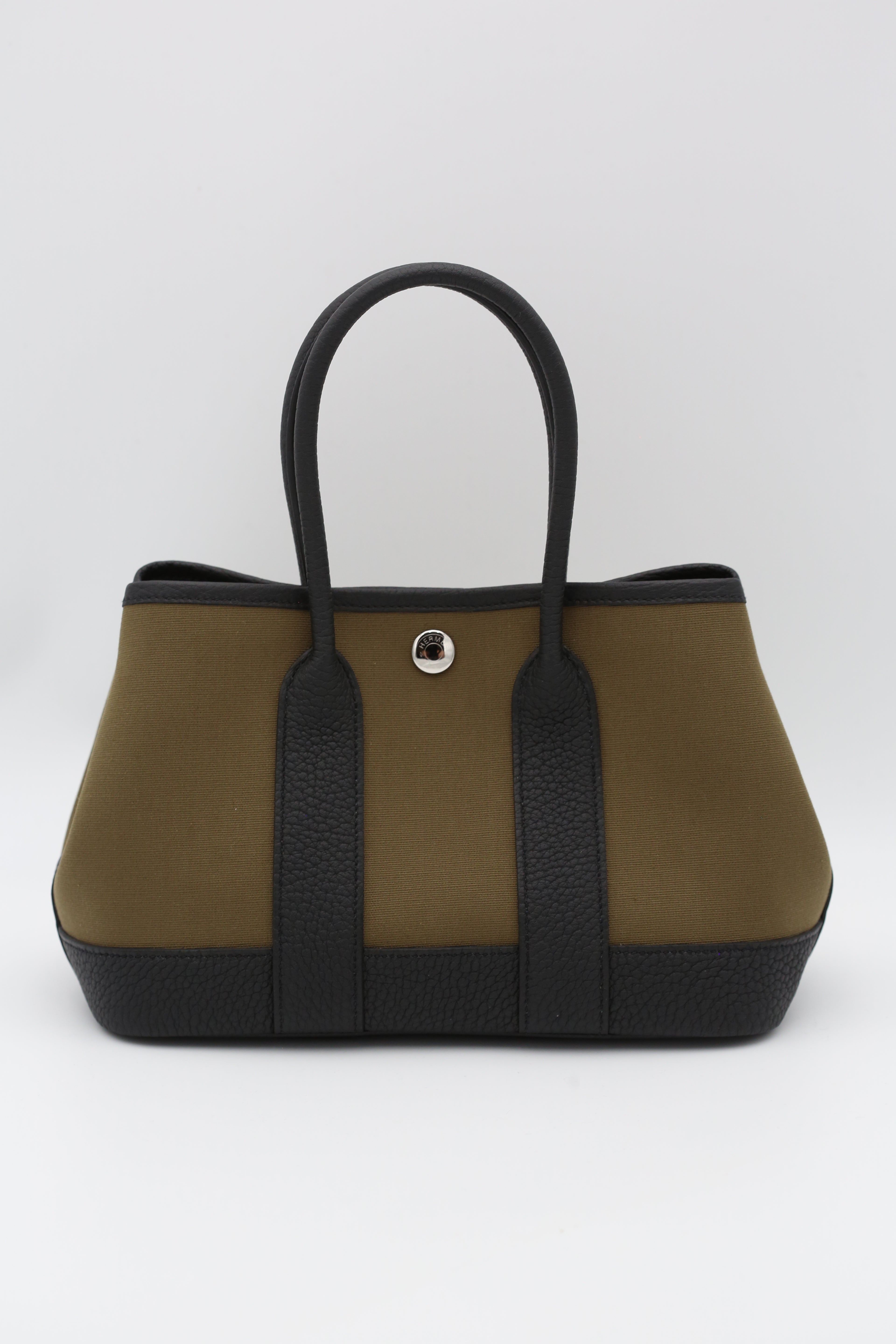 HERMÈS MINI GARDEN PARTY VERT OLIVE G STAMP
