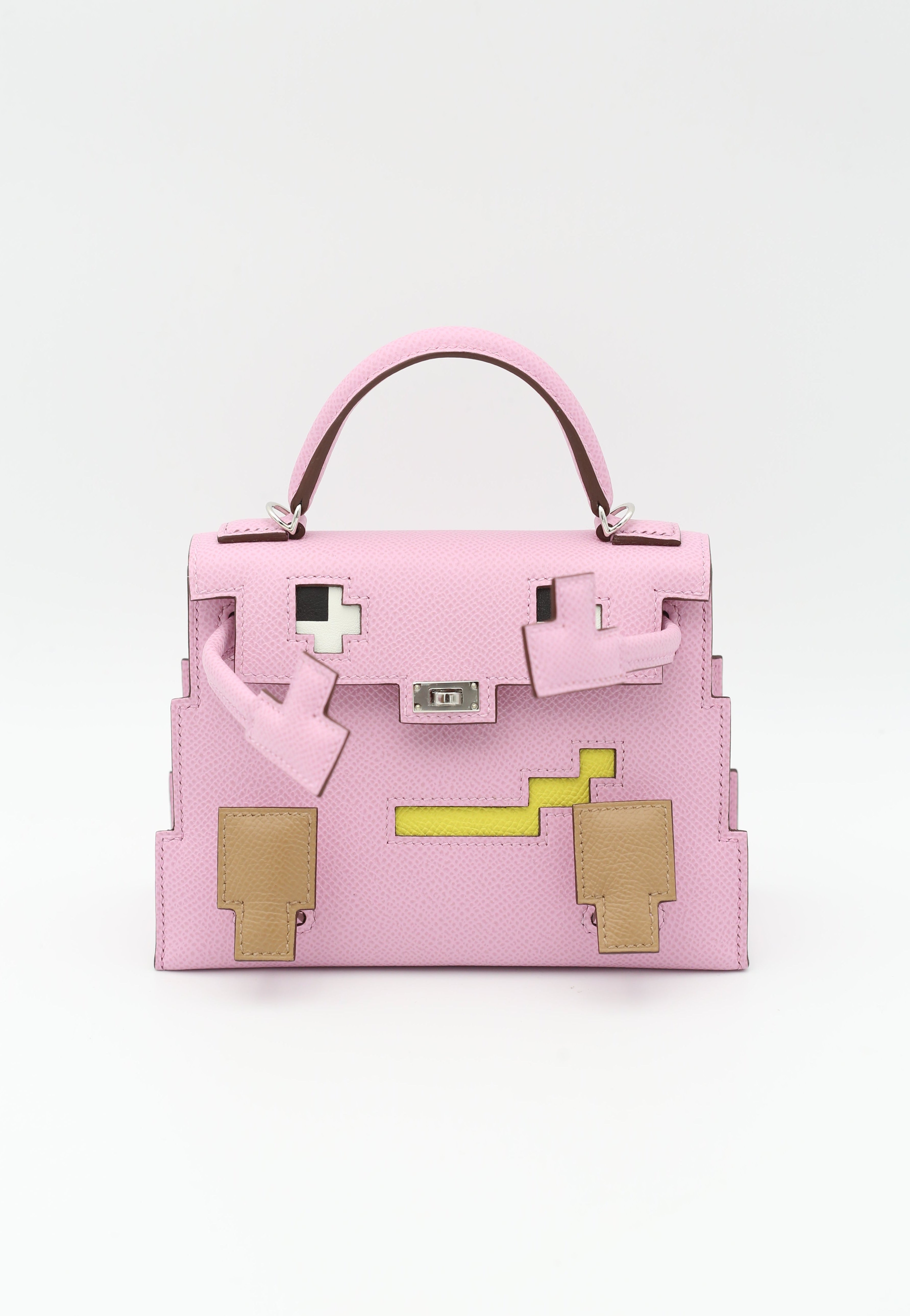 HERMÈS KELLY DOLL X9 EPSOM SILVER HARDWARE U STAMP