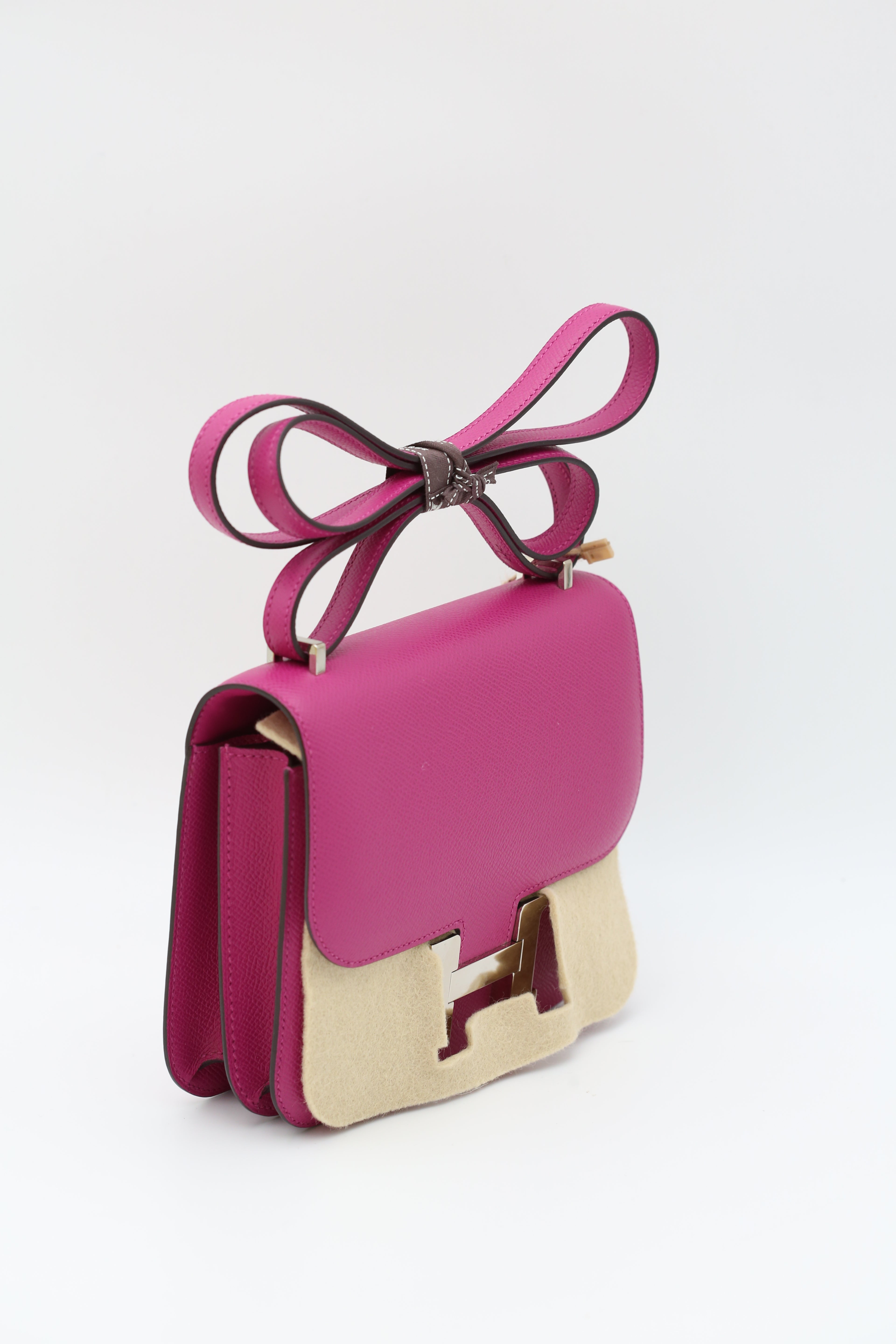 HERMÈS CONSTANCE18 ROSE POURPRE EPSOM C STAMP