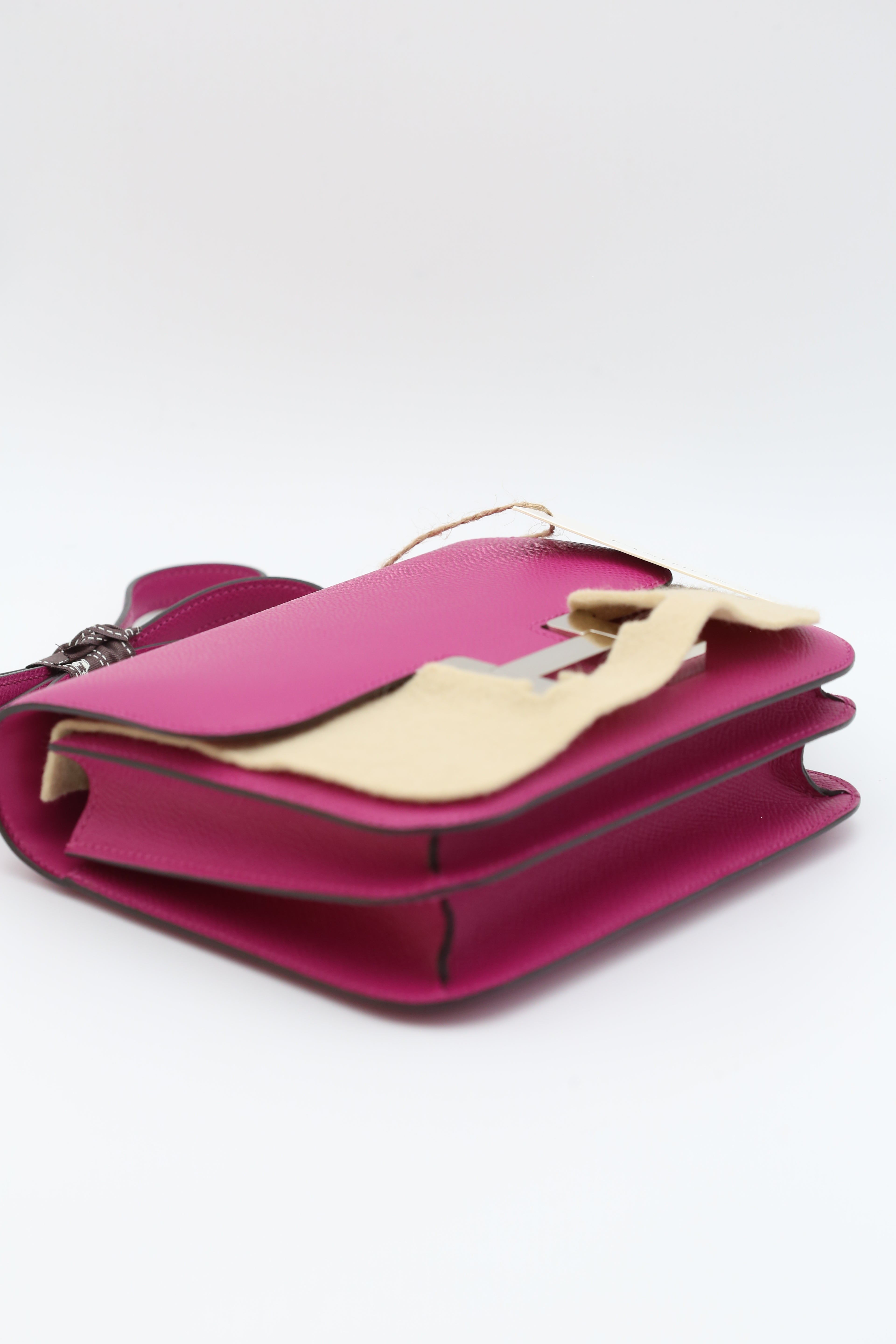 HERMÈS CONSTANCE18 ROSE POURPRE EPSOM C STAMP