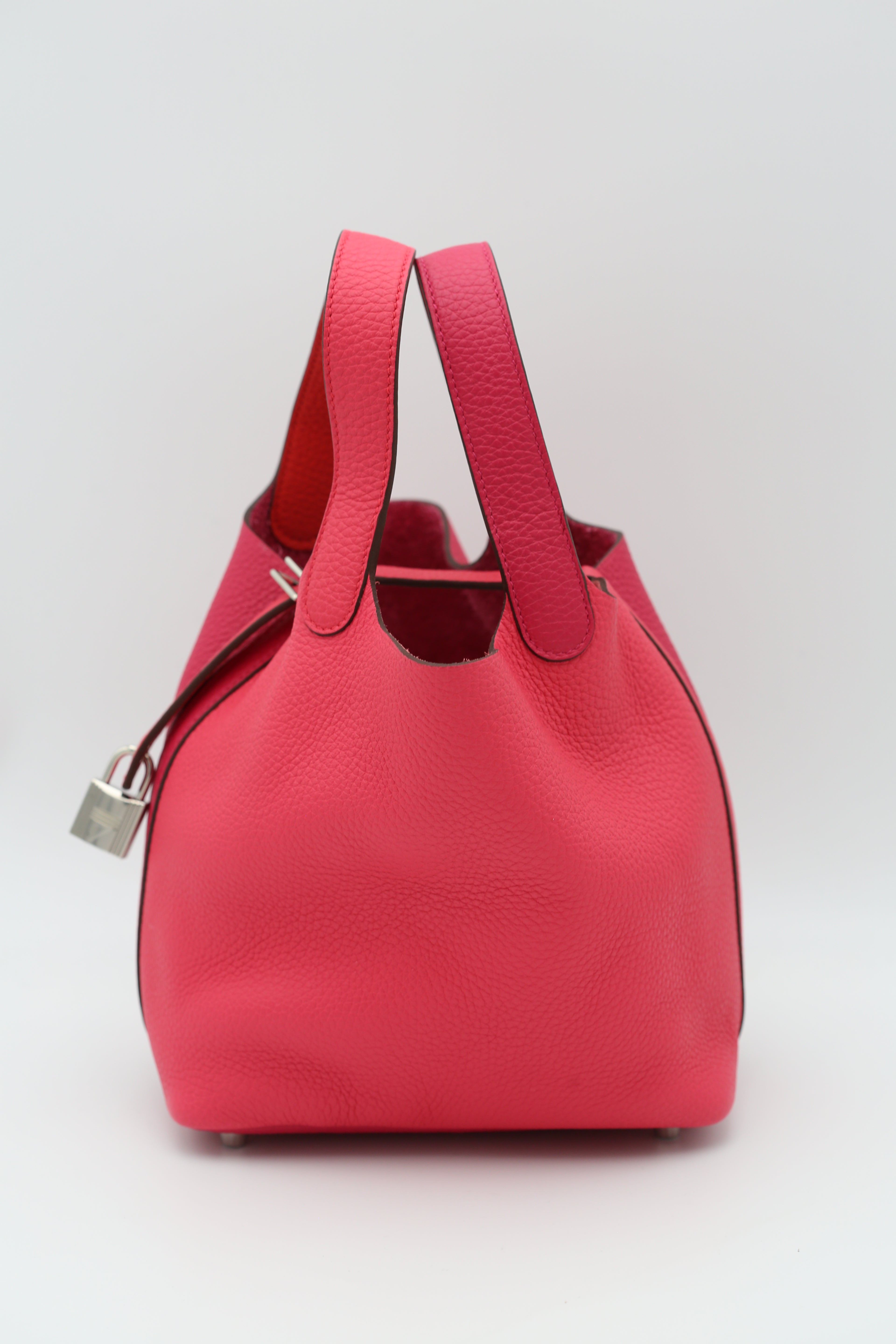 HERMÈS PICOTIN18 RED TOGO Y STAMP