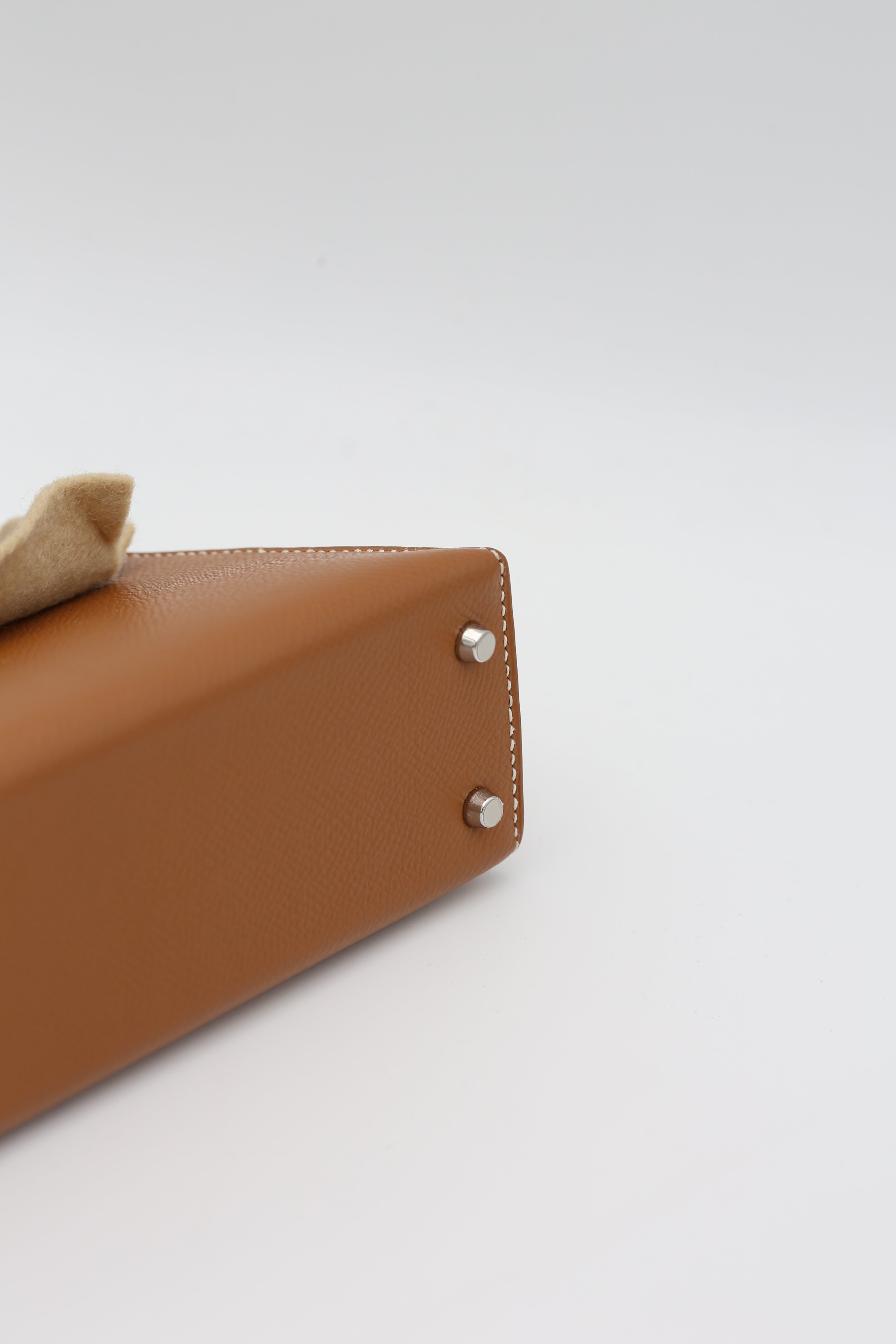 HERMÈS MINI KELLY II GOLD EPSOM Y STAMP