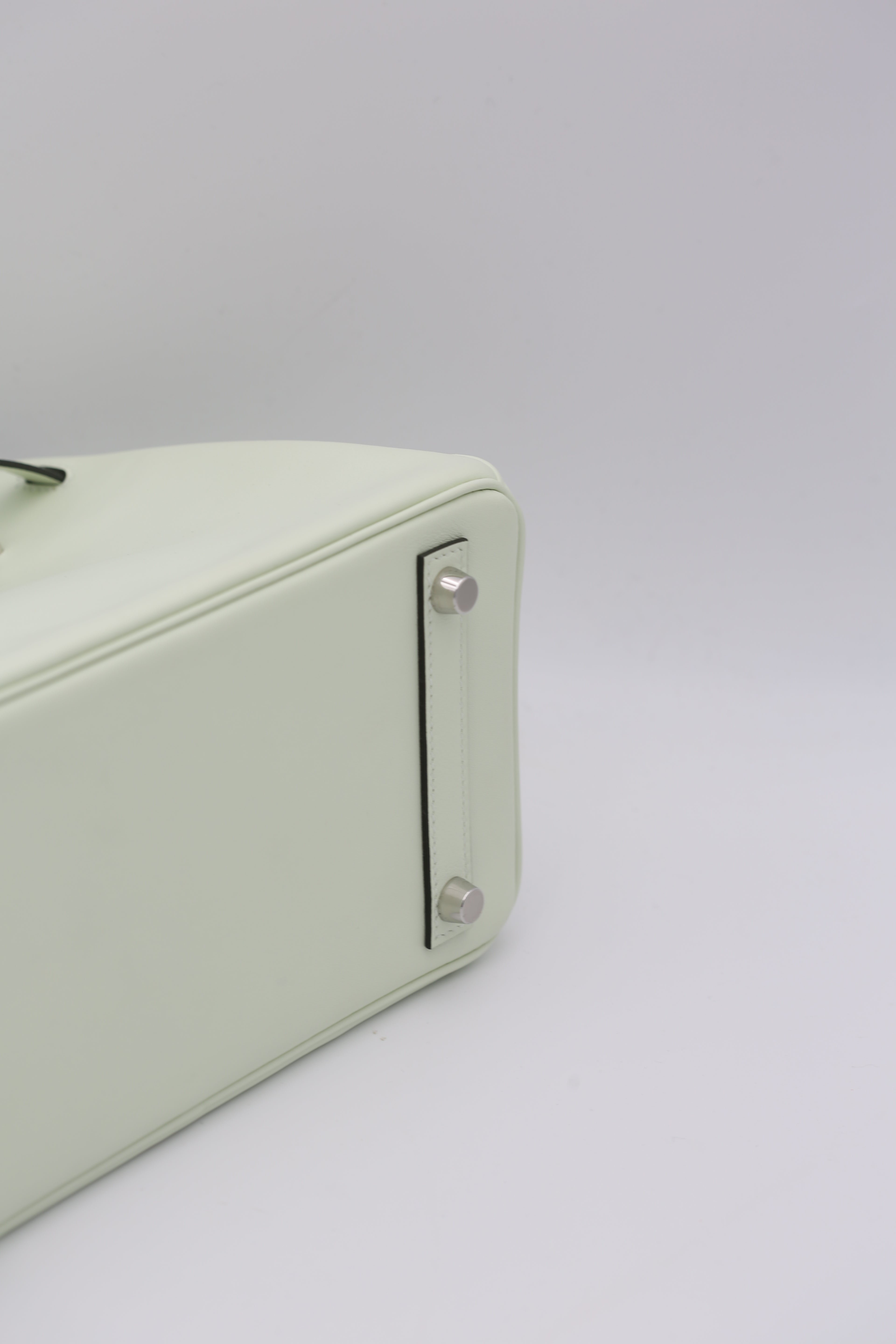 HERMÈS BIRKIN25 VERT BUBBLEGUM SILVER SWIFT B STAMP