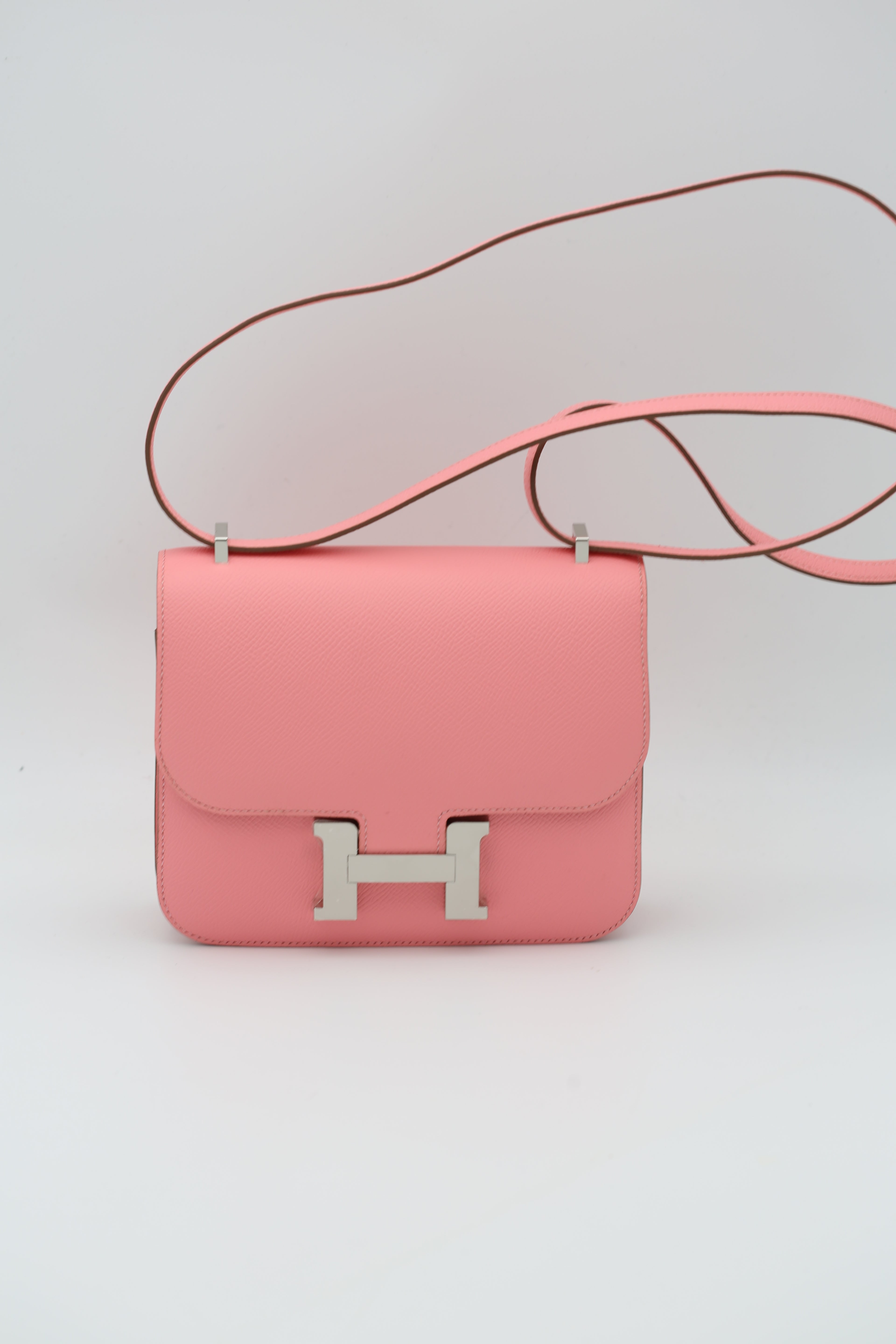 HERMÈS CONSTANCE18 PINK SILVER K STAMP