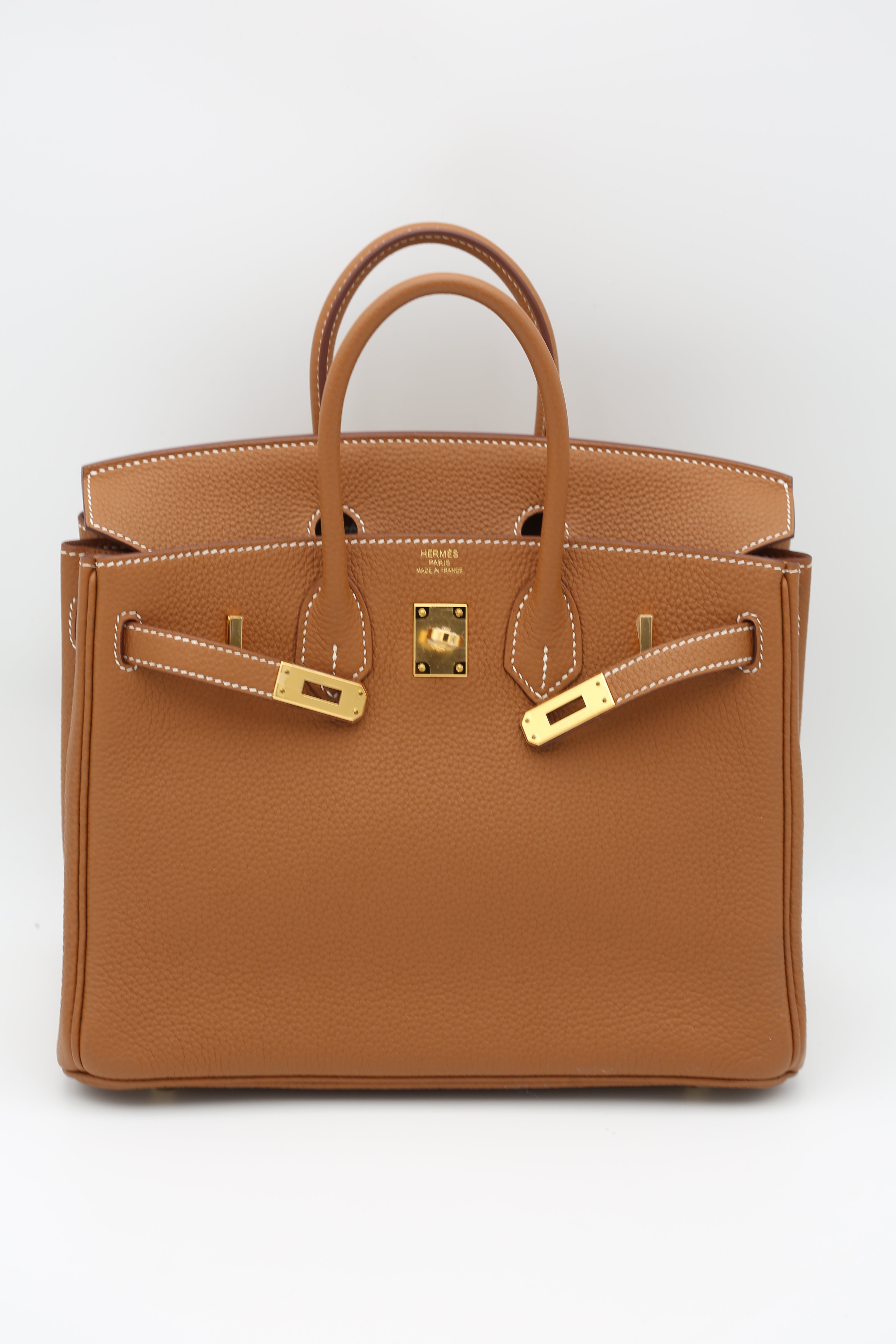 HERMÈS BIRKIN25 GOLD TOGO Z STAMP