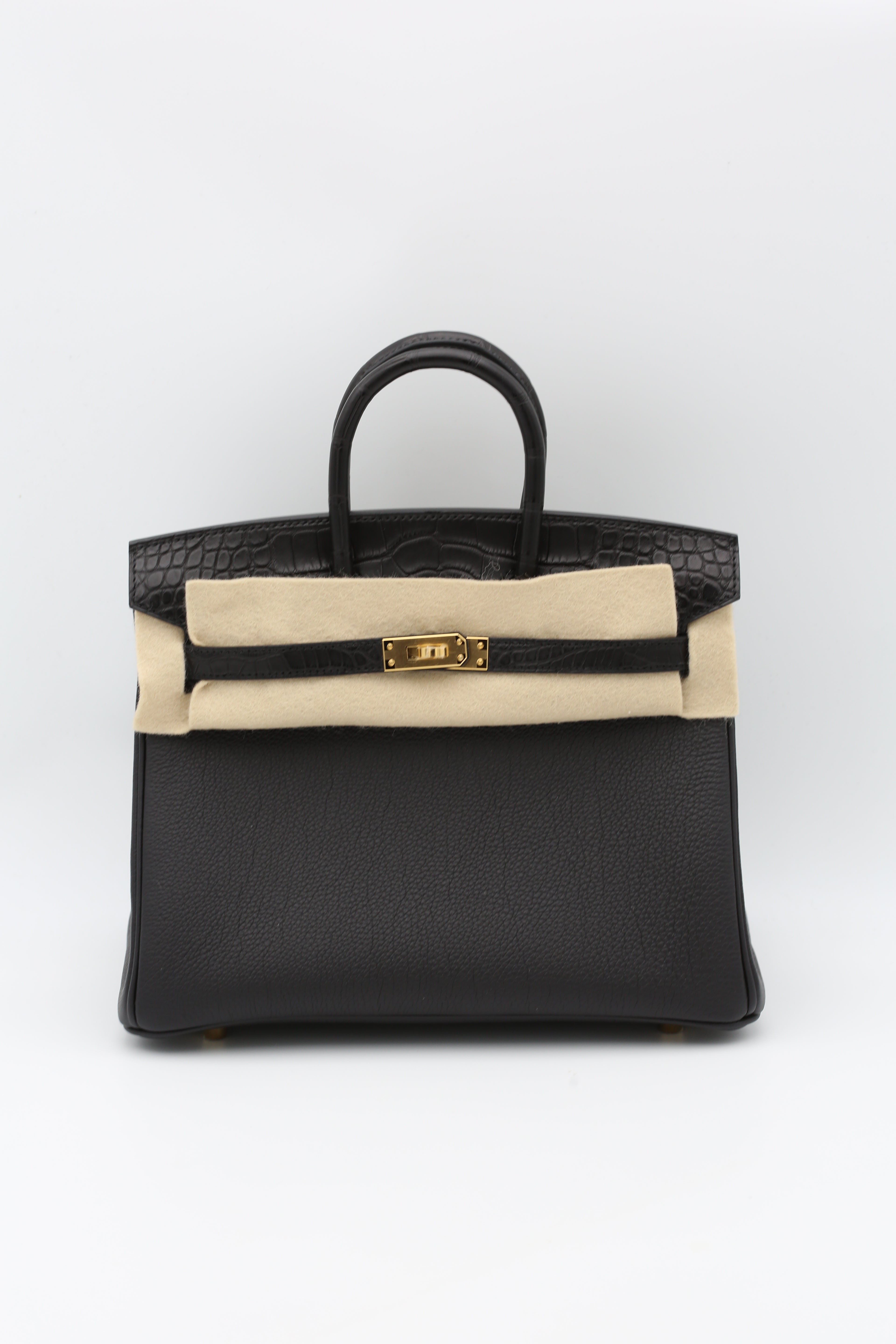 HERMÈS BIRKIN25 BLACK GOLD HARDWARE TOUCH K STAMP